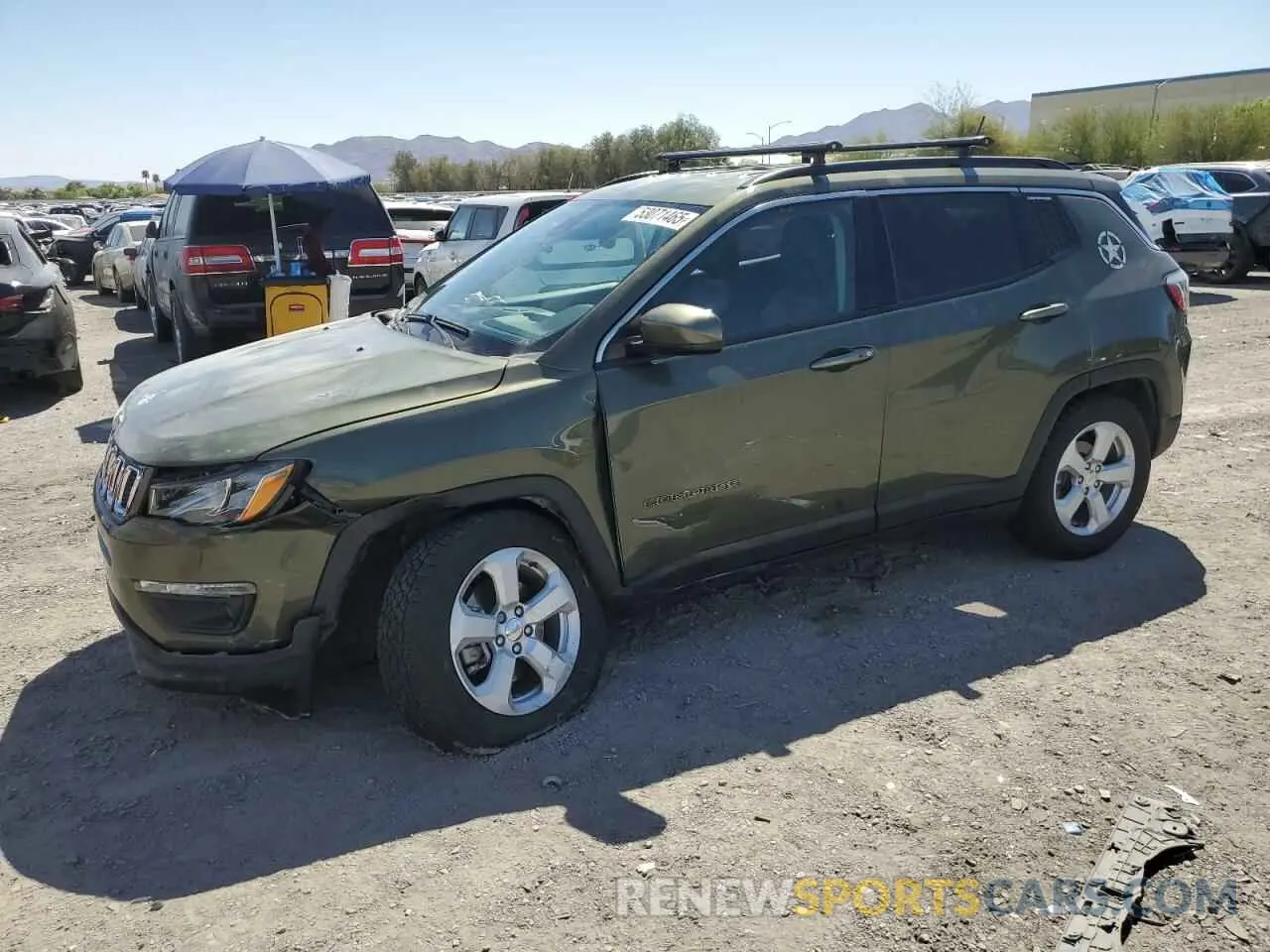 1 Photograph of a damaged car 3C4NJCBB1KT743968 JEEP COMPASS 2019