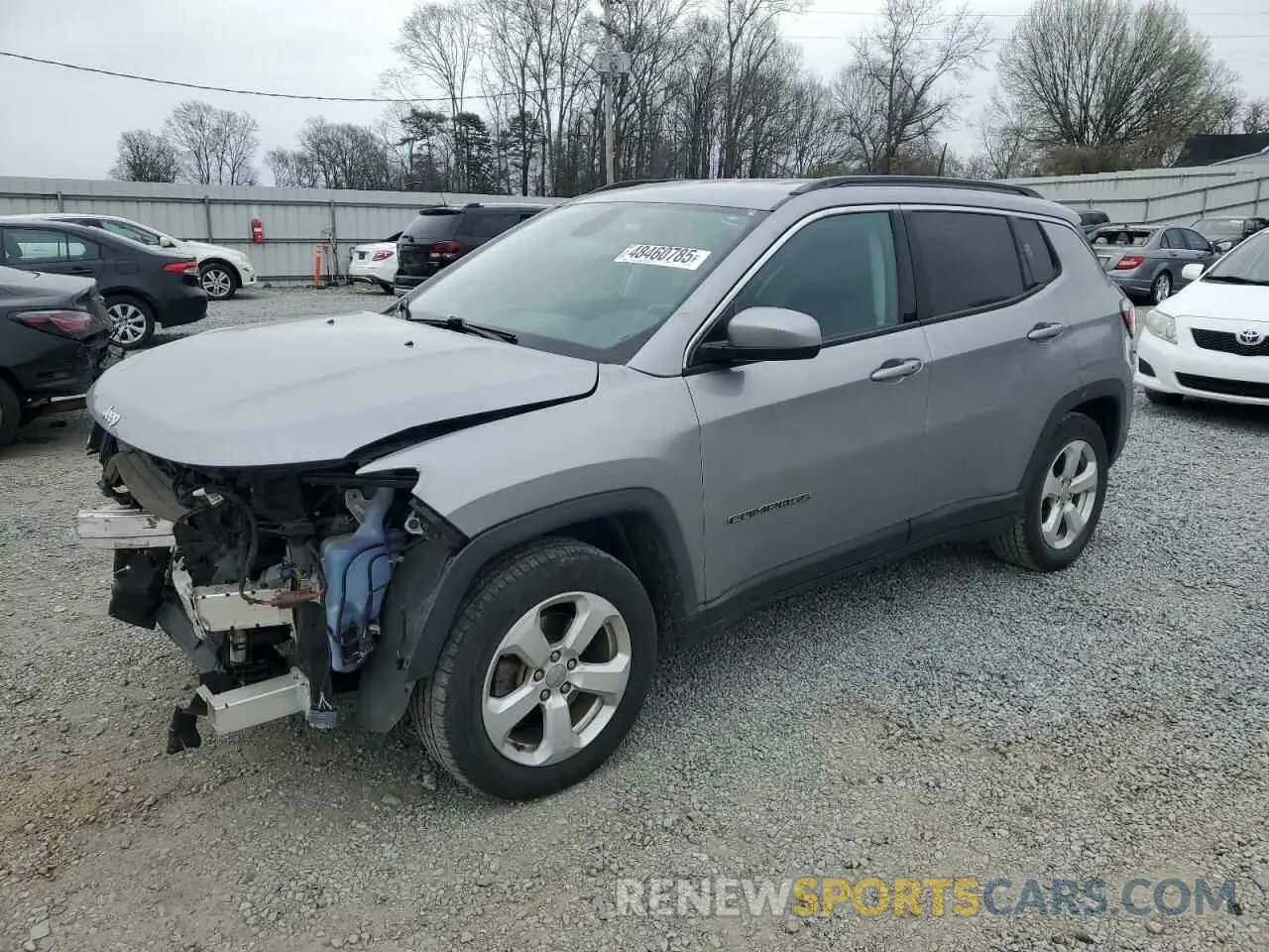 1 Photograph of a damaged car 3C4NJCBB2KT762948 JEEP COMPASS 2019