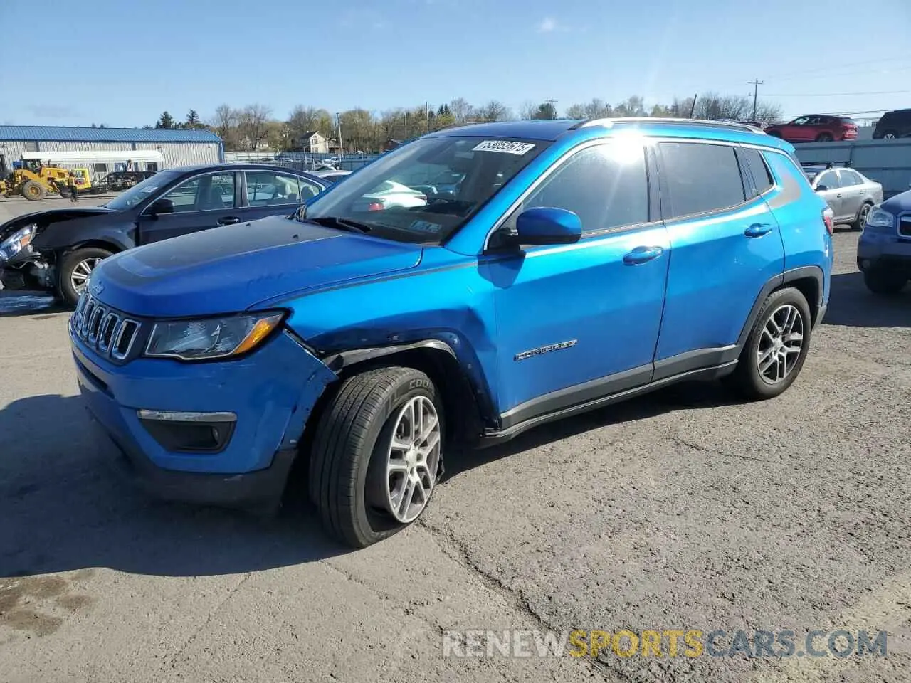 1 Photograph of a damaged car 3C4NJCBB2KT844341 JEEP COMPASS 2019