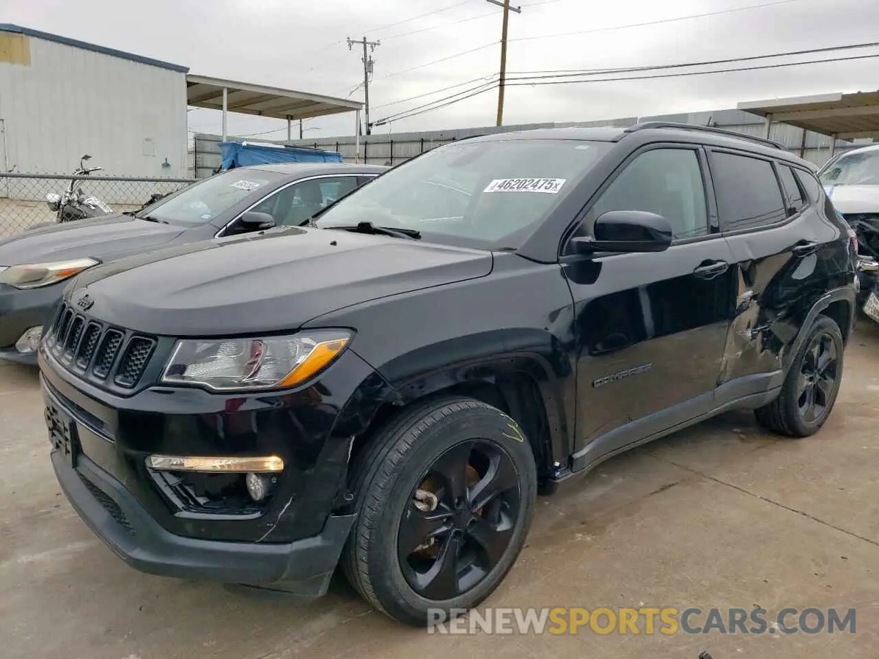 1 Photograph of a damaged car 3C4NJCBB4KT613022 JEEP COMPASS 2019