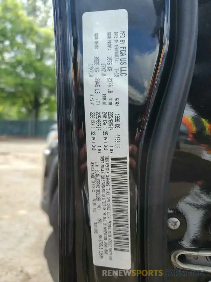 13 Photograph of a damaged car 3C4NJCBB4KT832286 JEEP COMPASS 2019