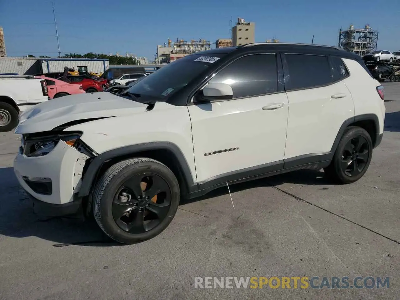 1 Photograph of a damaged car 3C4NJCBB5KT692720 JEEP COMPASS 2019