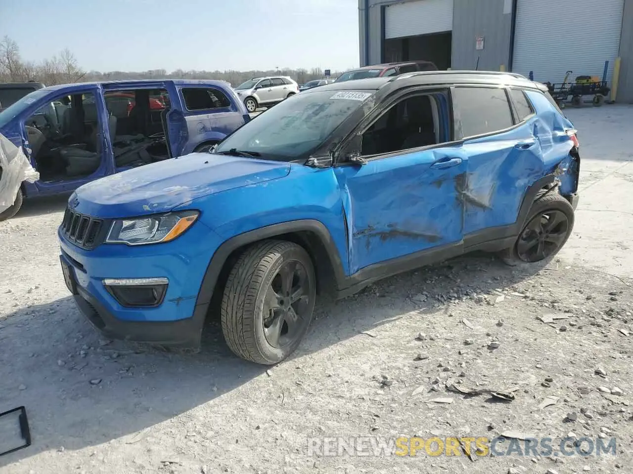 1 Photograph of a damaged car 3C4NJCBB8KT692274 JEEP COMPASS 2019