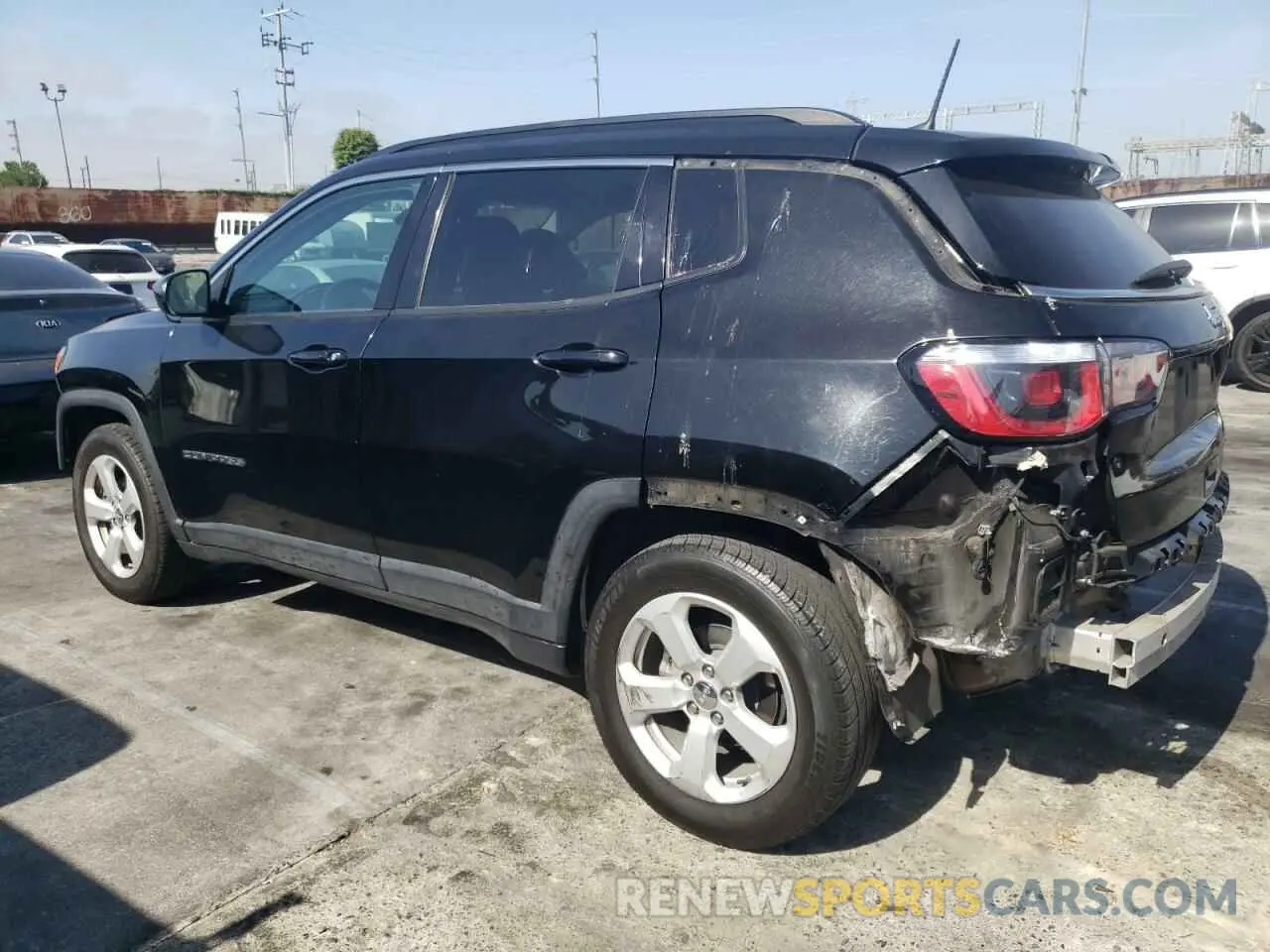 2 Photograph of a damaged car 3C4NJCBB8KT855599 JEEP COMPASS 2019