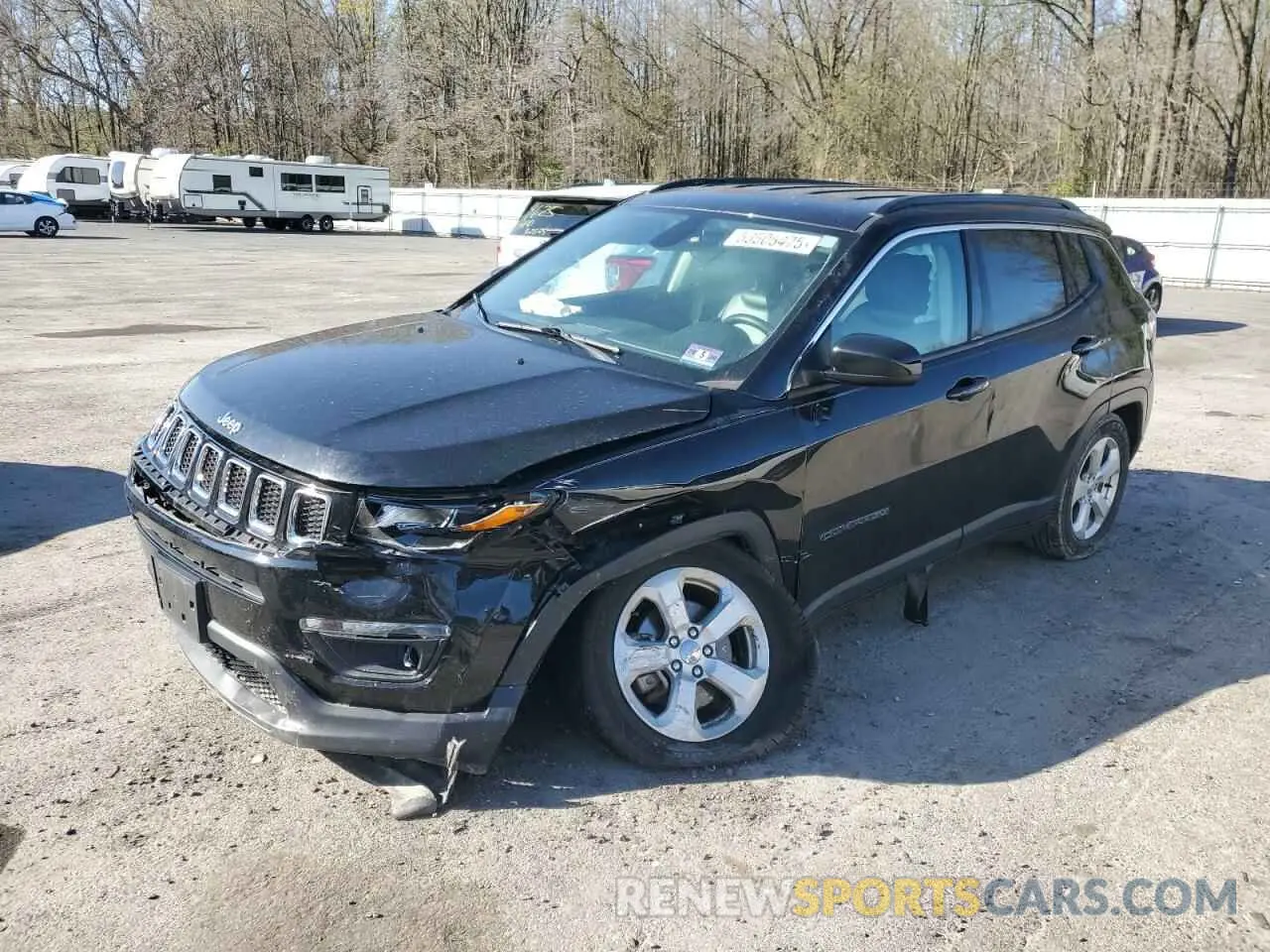 1 Photograph of a damaged car 3C4NJCBB9KT614537 JEEP COMPASS 2019