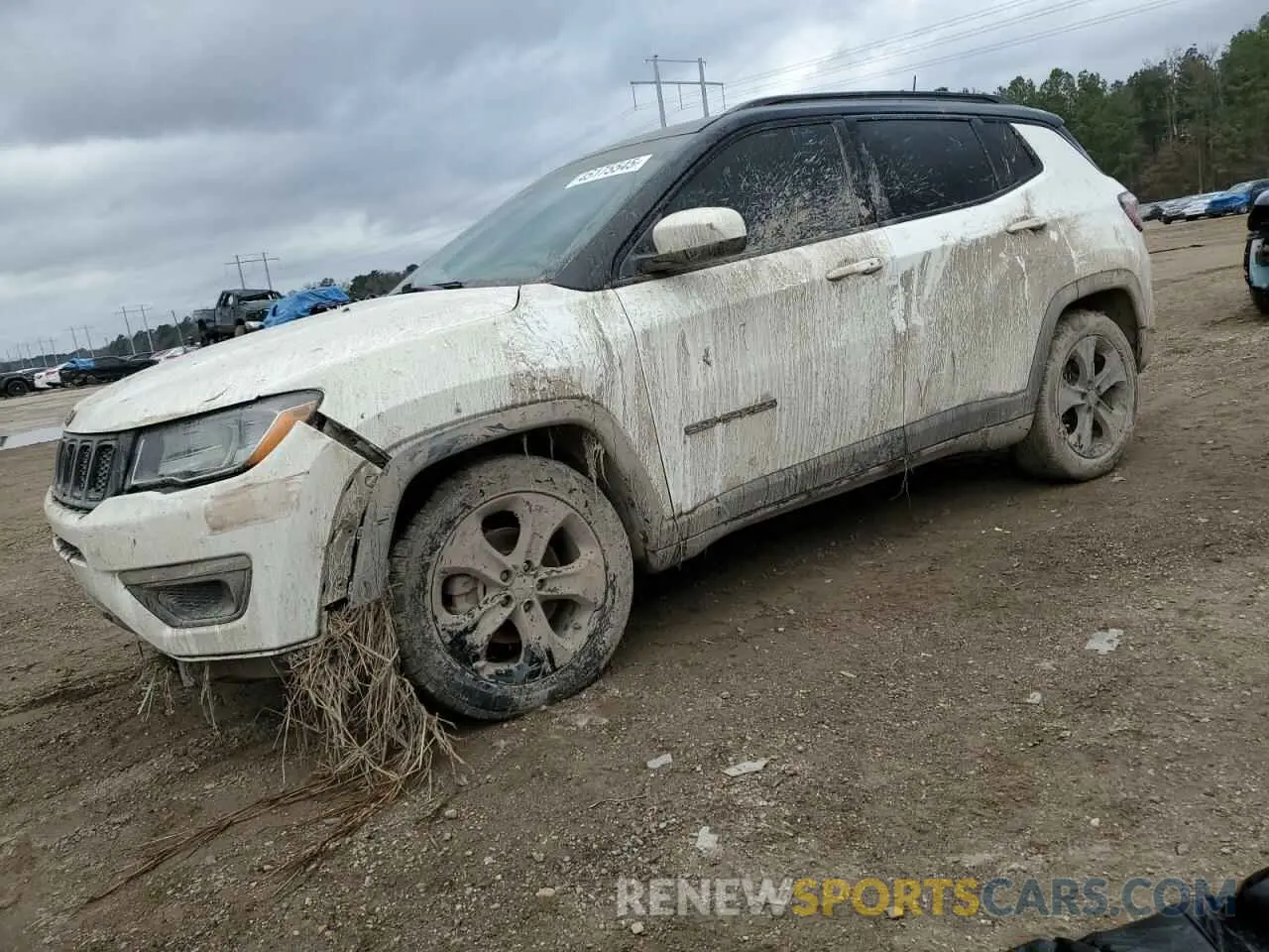 1 Photograph of a damaged car 3C4NJCBB9KT664922 JEEP COMPASS 2019