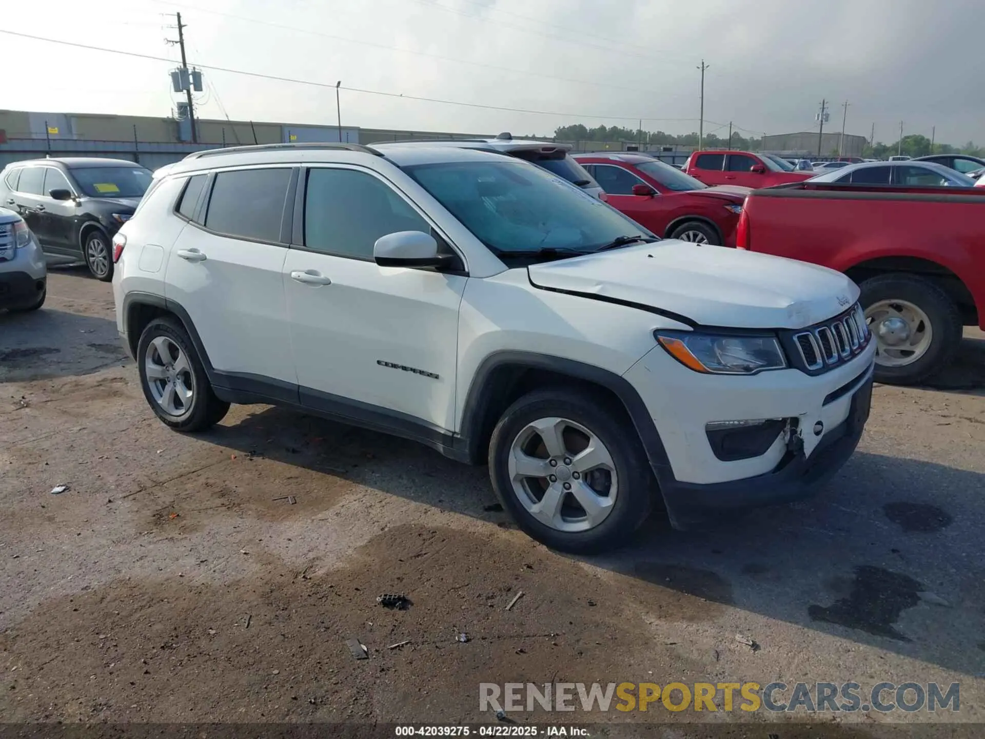 1 Photograph of a damaged car 3C4NJCBB9KT677508 JEEP COMPASS 2019