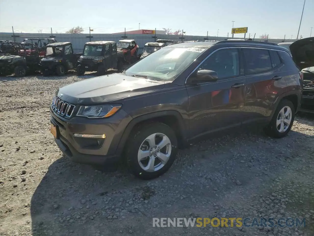 1 Photograph of a damaged car 3C4NJCBB9KT854929 JEEP COMPASS 2019