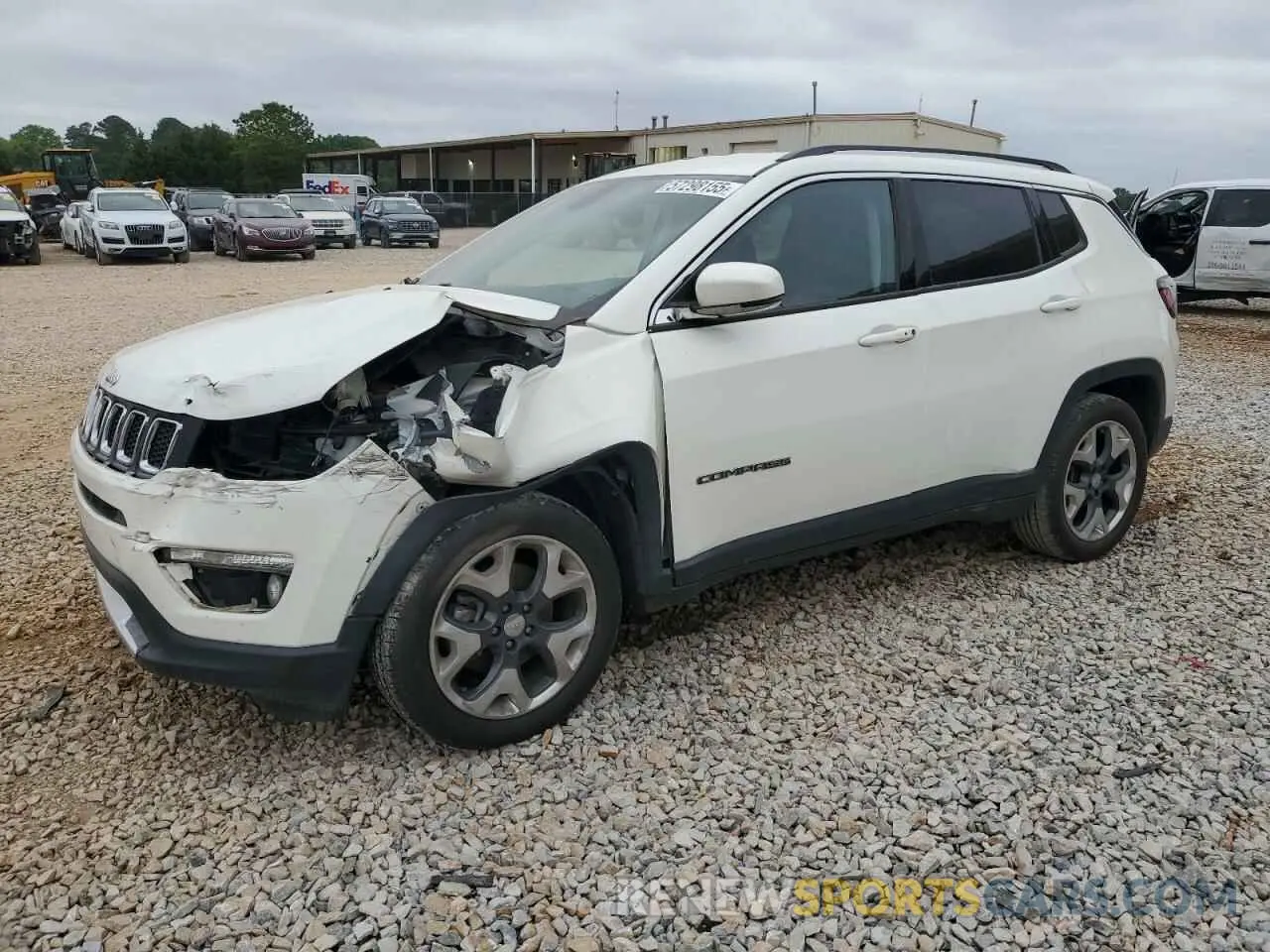 1 Photograph of a damaged car 3C4NJCCB4KT662445 JEEP COMPASS 2019