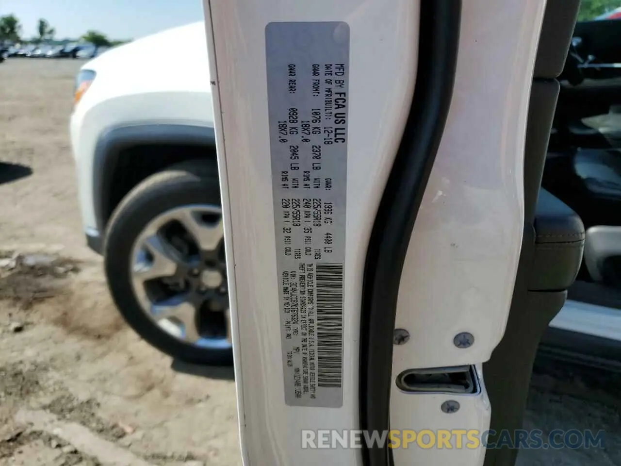 12 Photograph of a damaged car 3C4NJCCB7KT676324 JEEP COMPASS 2019