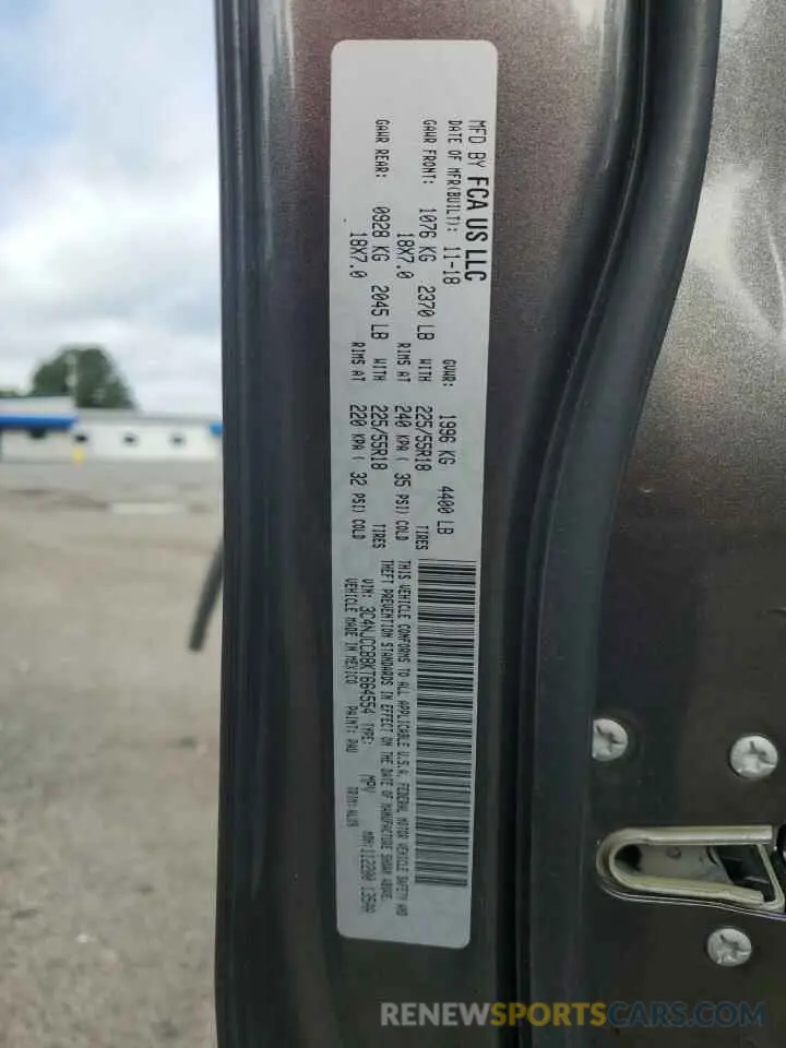 14 Photograph of a damaged car 3C4NJCCB8KT664554 JEEP COMPASS 2019