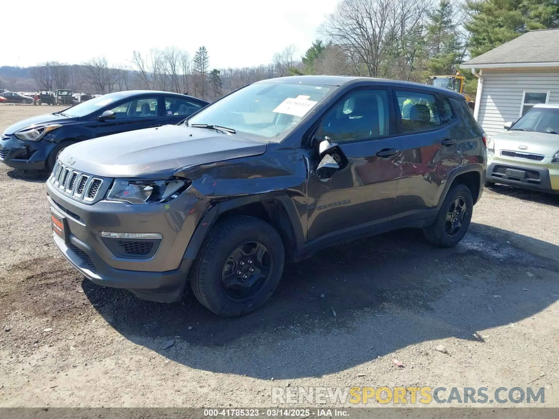 2 Photograph of a damaged car 3C4NJDAB0KT703016 JEEP COMPASS 2019