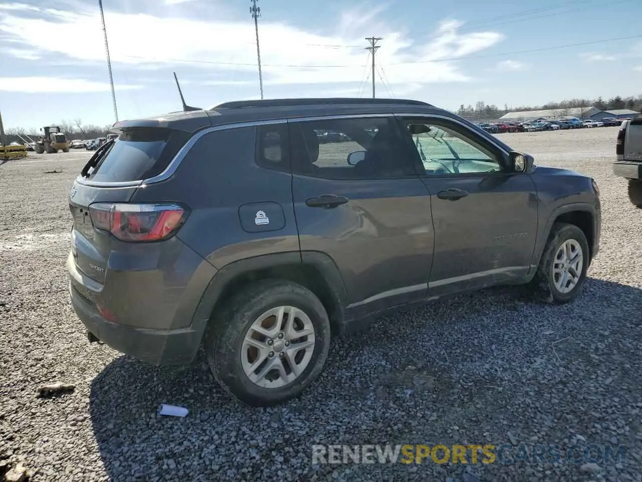 3 Photograph of a damaged car 3C4NJDAB2KT734946 JEEP COMPASS 2019
