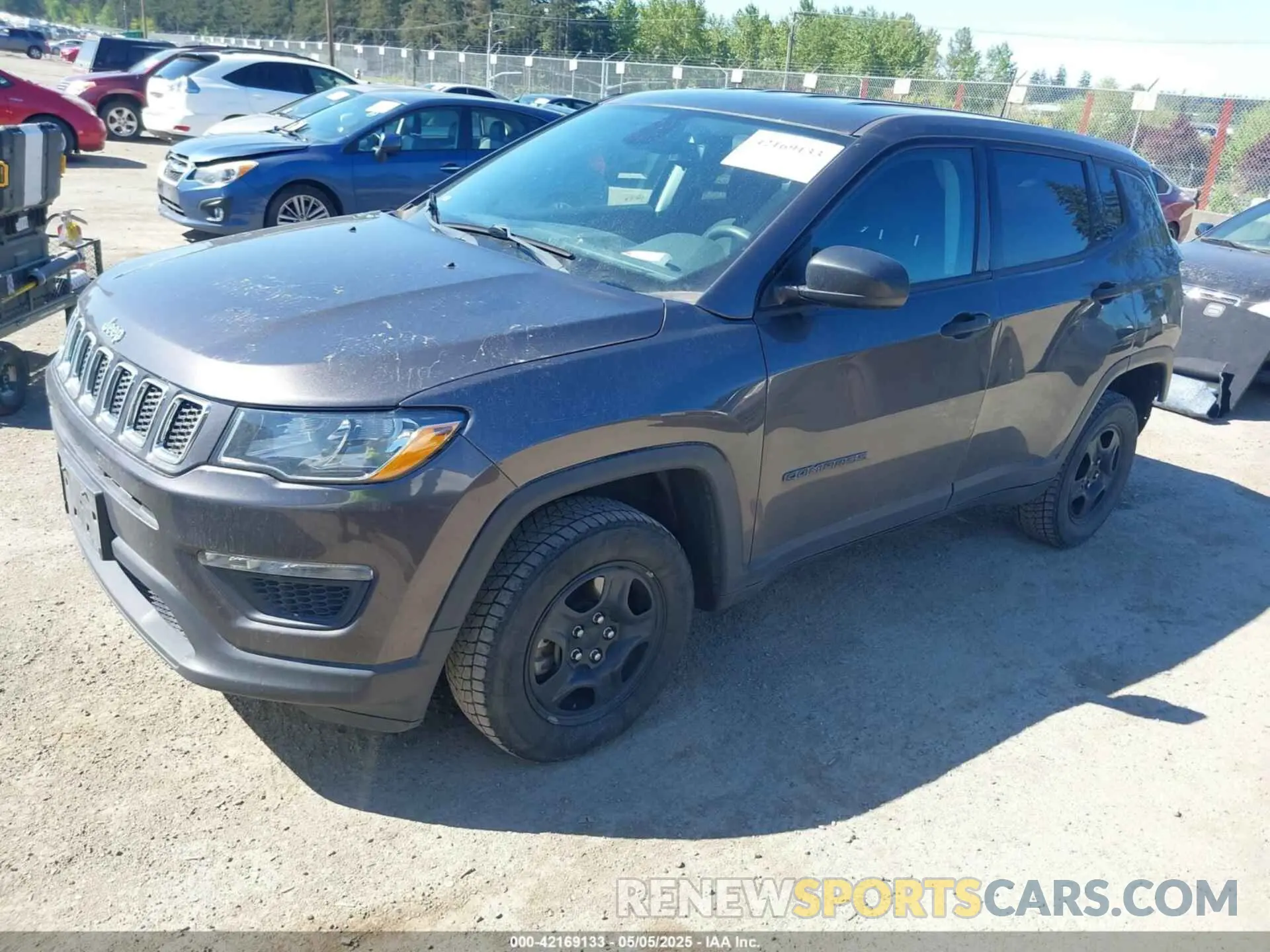 2 Photograph of a damaged car 3C4NJDAB8KT595602 JEEP COMPASS 2019