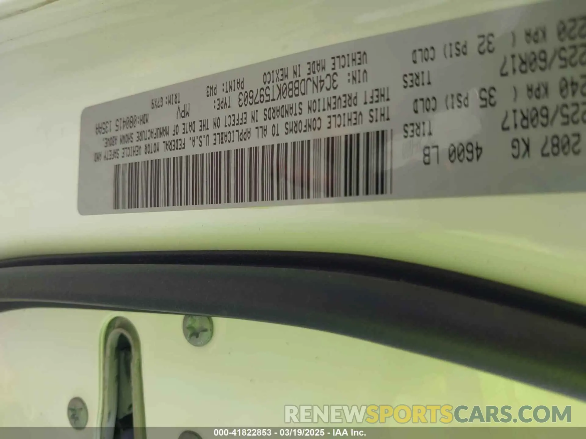 9 Фотография поврежденного автомобиля 3C4NJDBB0KT597603 JEEP COMPASS 2019