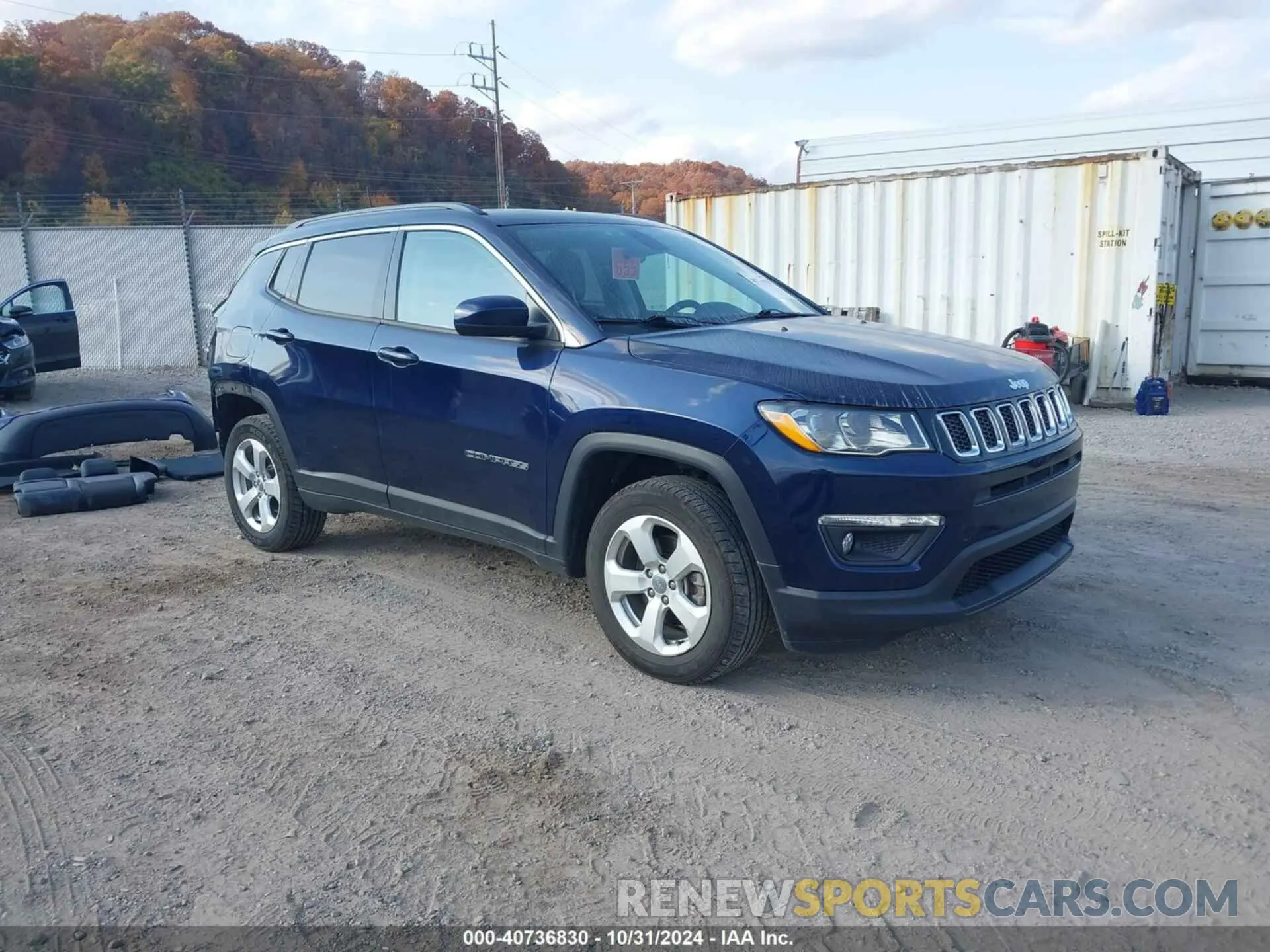 1 Photograph of a damaged car 3C4NJDBB0KT818133 JEEP COMPASS 2019
