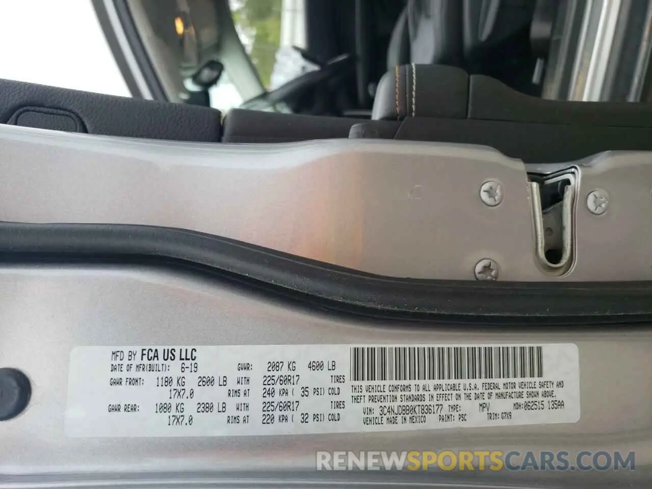 14 Фотография поврежденного автомобиля 3C4NJDBB0KT836177 JEEP COMPASS 2019