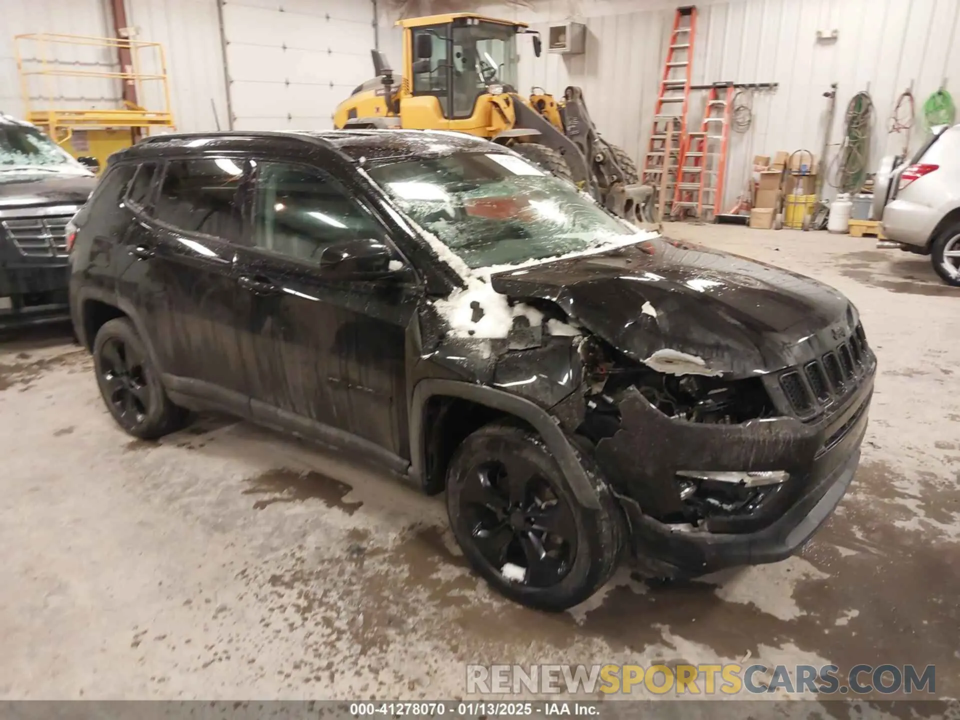 1 Photograph of a damaged car 3C4NJDBB0KT838995 JEEP COMPASS 2019