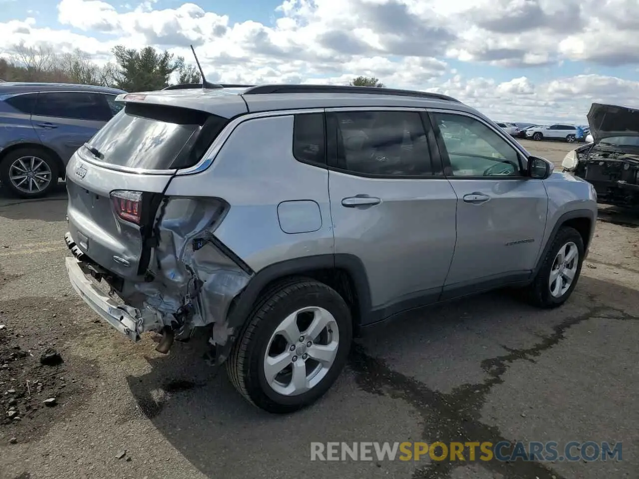 3 Photograph of a damaged car 3C4NJDBB1KT656304 JEEP COMPASS 2019