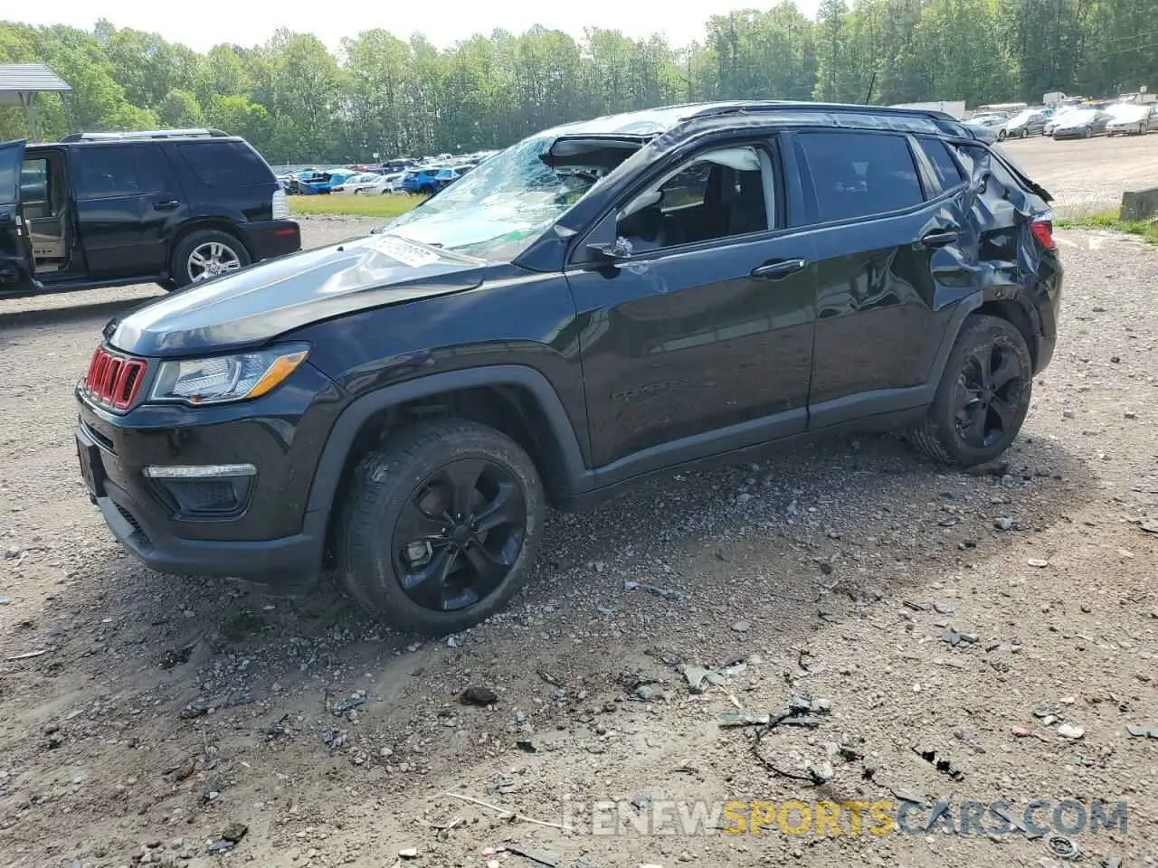 1 Photograph of a damaged car 3C4NJDBB1KT781349 JEEP COMPASS 2019