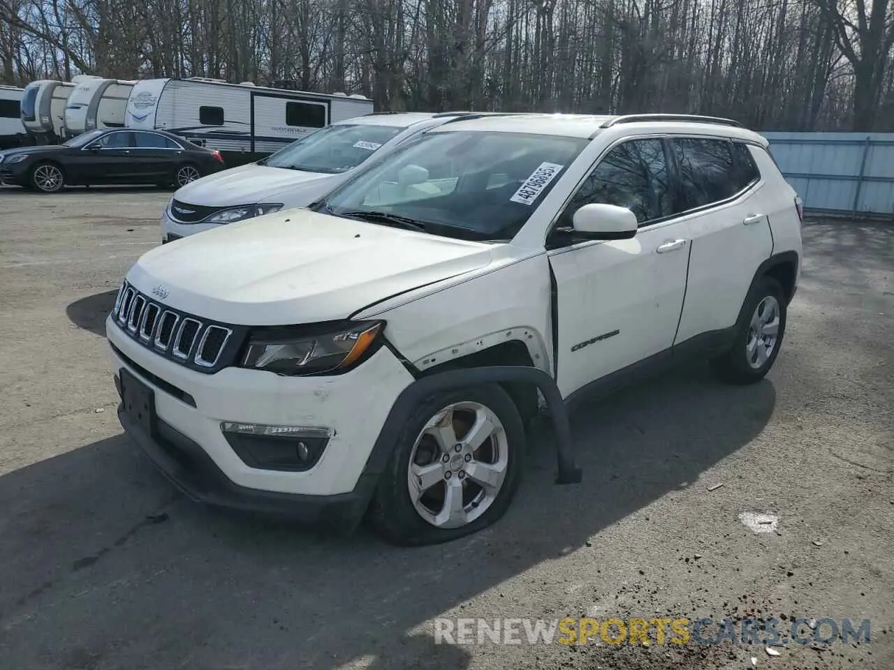 1 Photograph of a damaged car 3C4NJDBB1KT850900 JEEP COMPASS 2019
