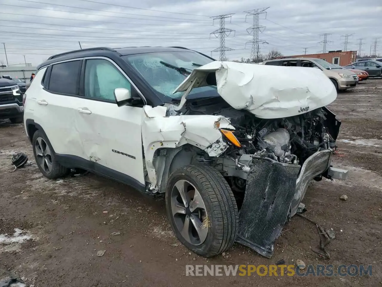 4 Photograph of a damaged car 3C4NJDBB2KT600968 JEEP COMPASS 2019
