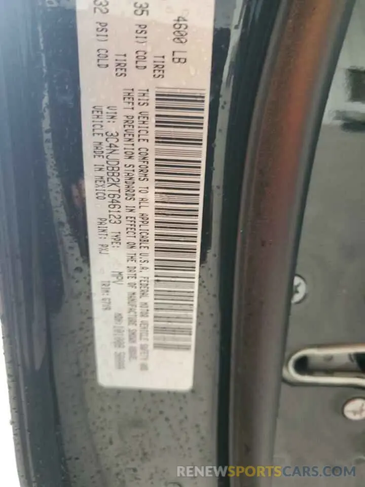 14 Фотография поврежденного автомобиля 3C4NJDBB2KT646123 JEEP COMPASS 2019
