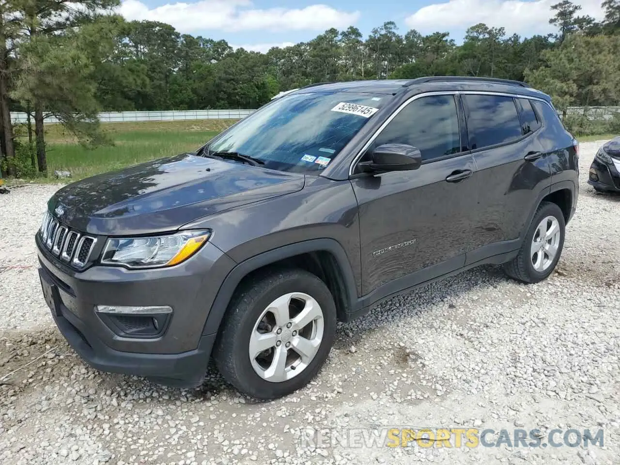 1 Photograph of a damaged car 3C4NJDBB2KT704117 JEEP COMPASS 2019