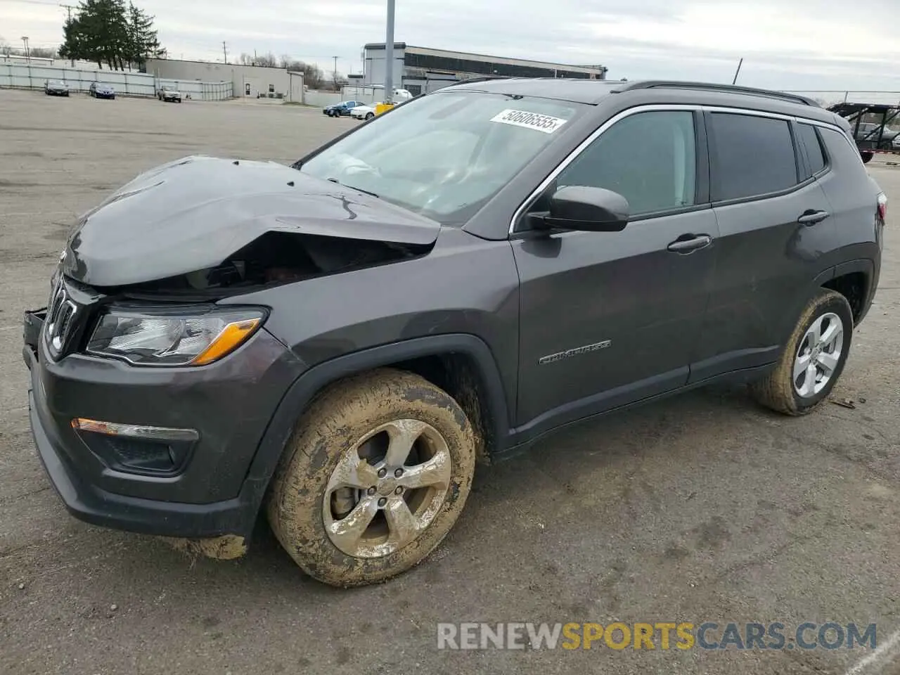 1 Photograph of a damaged car 3C4NJDBB2KT734797 JEEP COMPASS 2019