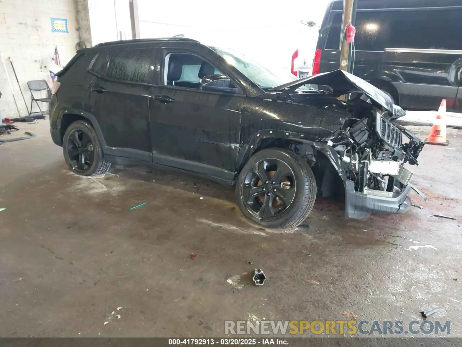 1 Photograph of a damaged car 3C4NJDBB2KT839193 JEEP COMPASS 2019