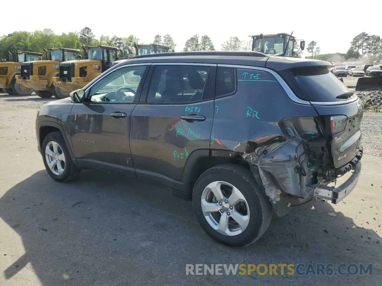2 Photograph of a damaged car 3C4NJDBB3KT601272 JEEP COMPASS 2019