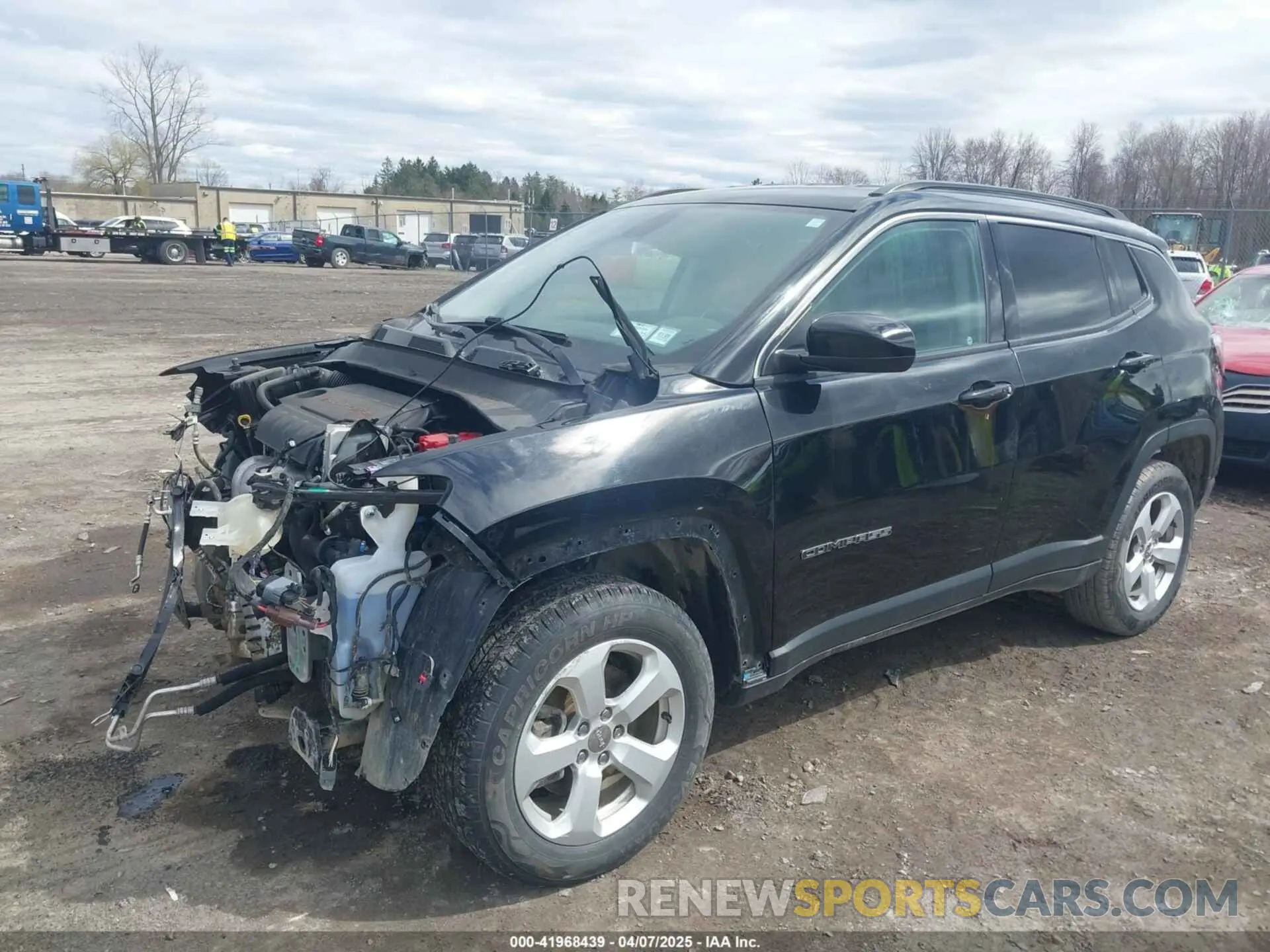 2 Photograph of a damaged car 3C4NJDBB3KT654330 JEEP COMPASS 2019