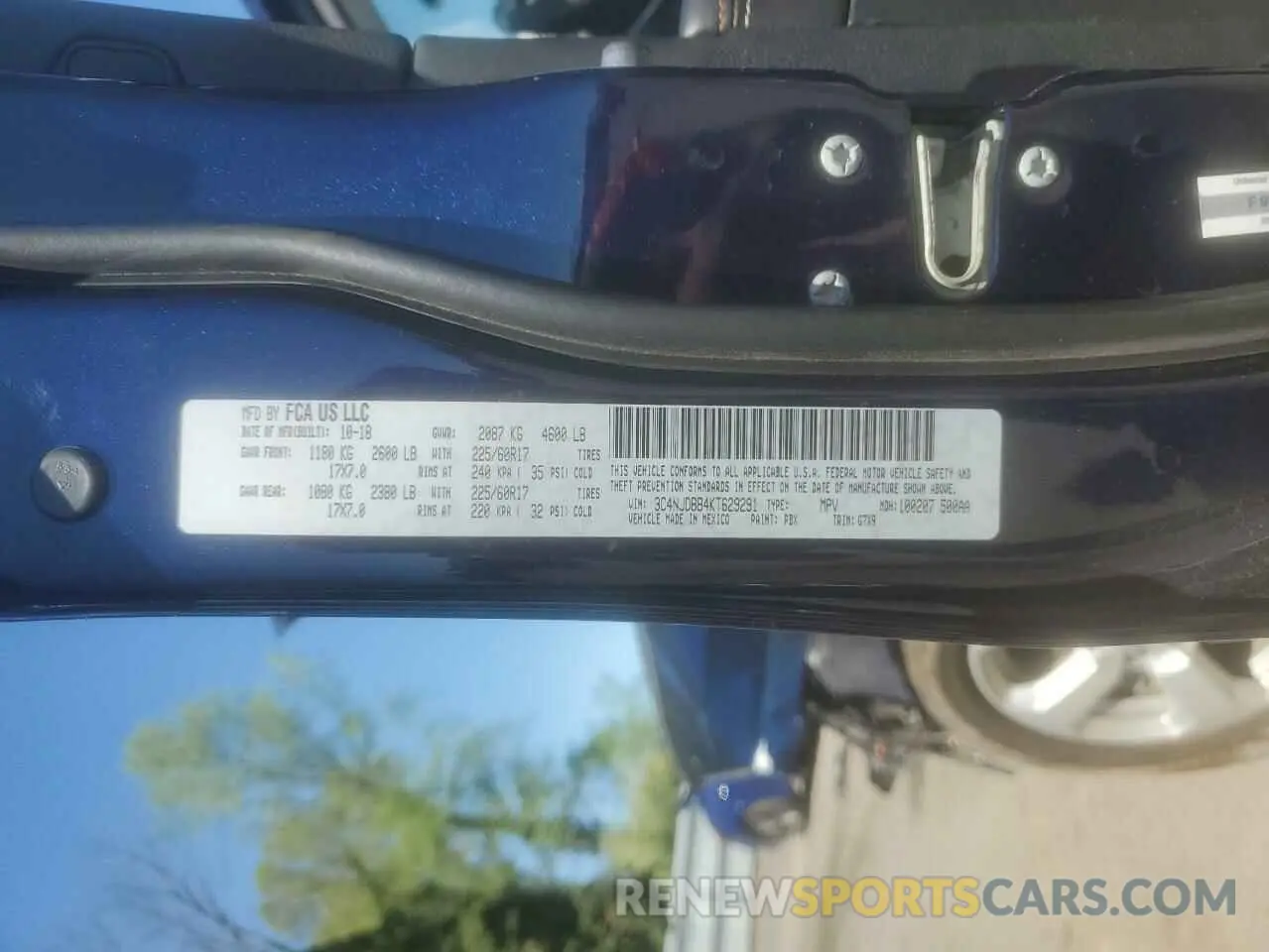 12 Фотография поврежденного автомобиля 3C4NJDBB4KT629291 JEEP COMPASS 2019