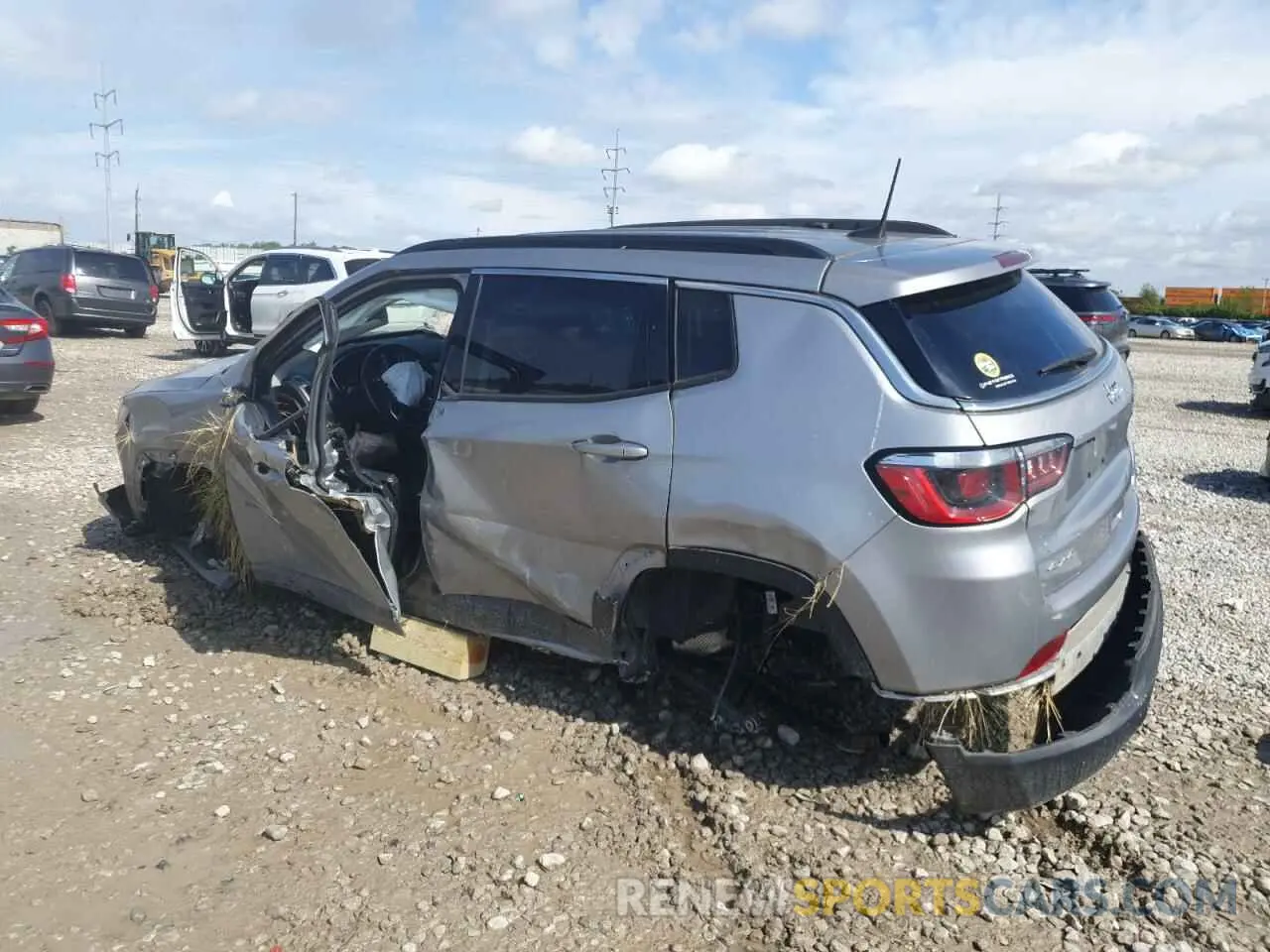 2 Photograph of a damaged car 3C4NJDBB4KT641523 JEEP COMPASS 2019