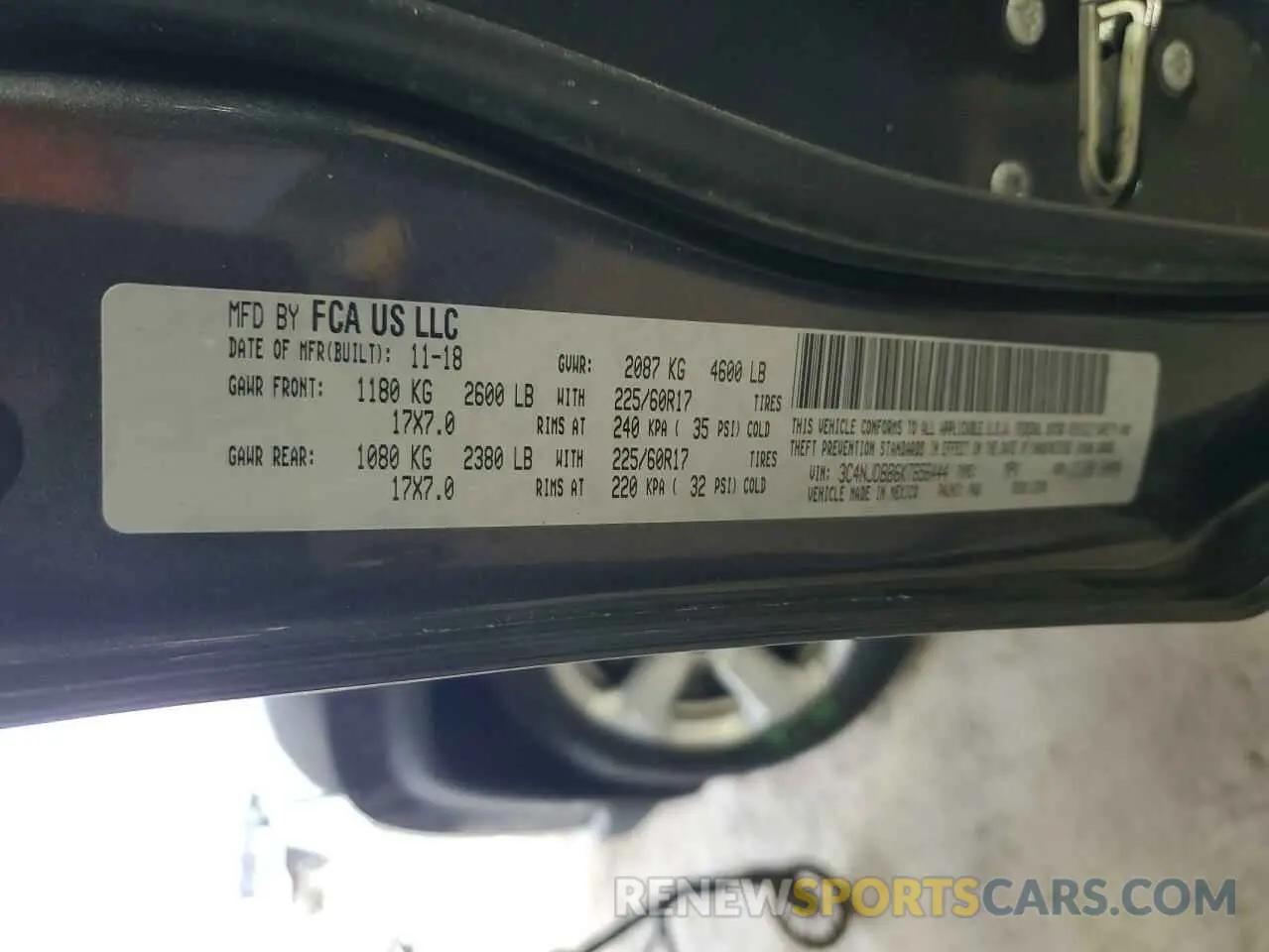13 Фотография поврежденного автомобиля 3C4NJDBB6KT656444 JEEP COMPASS 2019