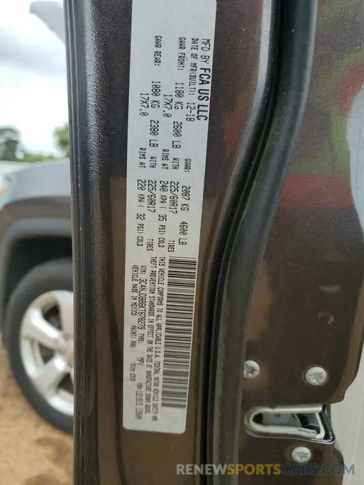 13 Photograph of a damaged car 3C4NJDBB6KT678279 JEEP COMPASS 2019