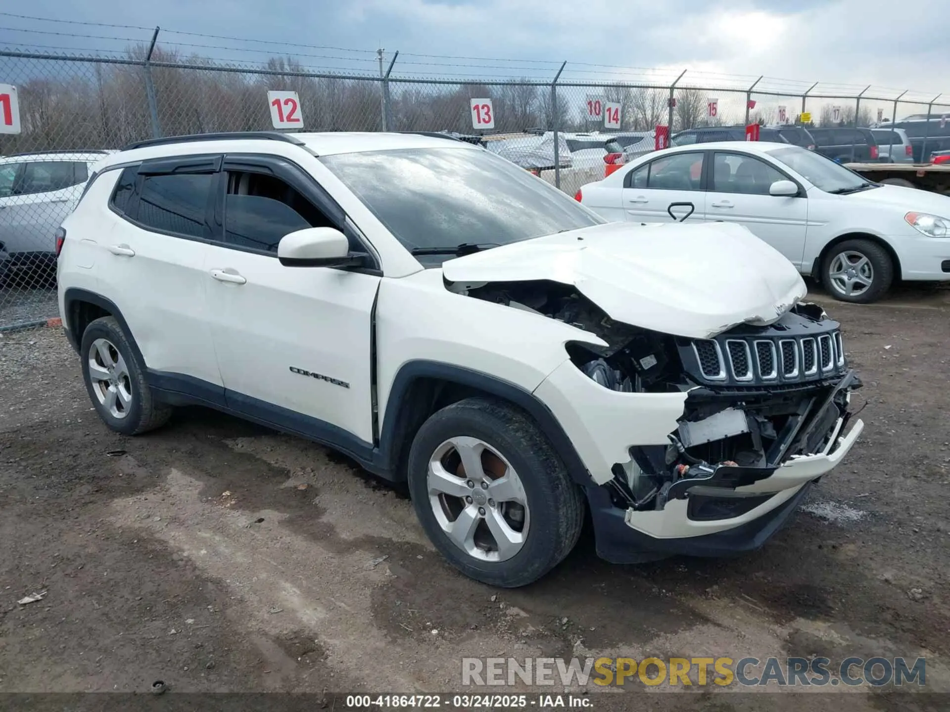 1 Photograph of a damaged car 3C4NJDBB6KT839035 JEEP COMPASS 2019