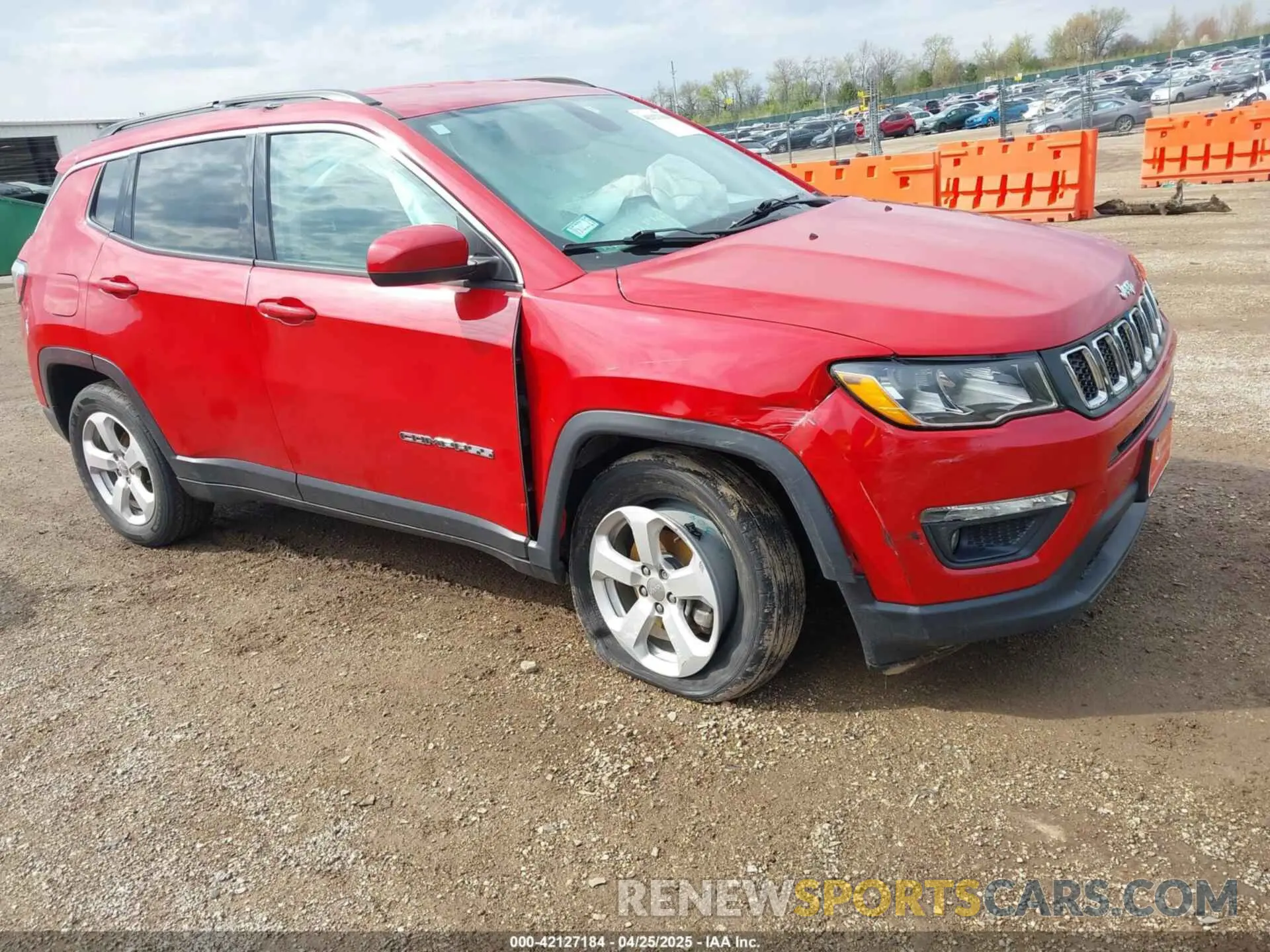 1 Photograph of a damaged car 3C4NJDBB6KT849953 JEEP COMPASS 2019
