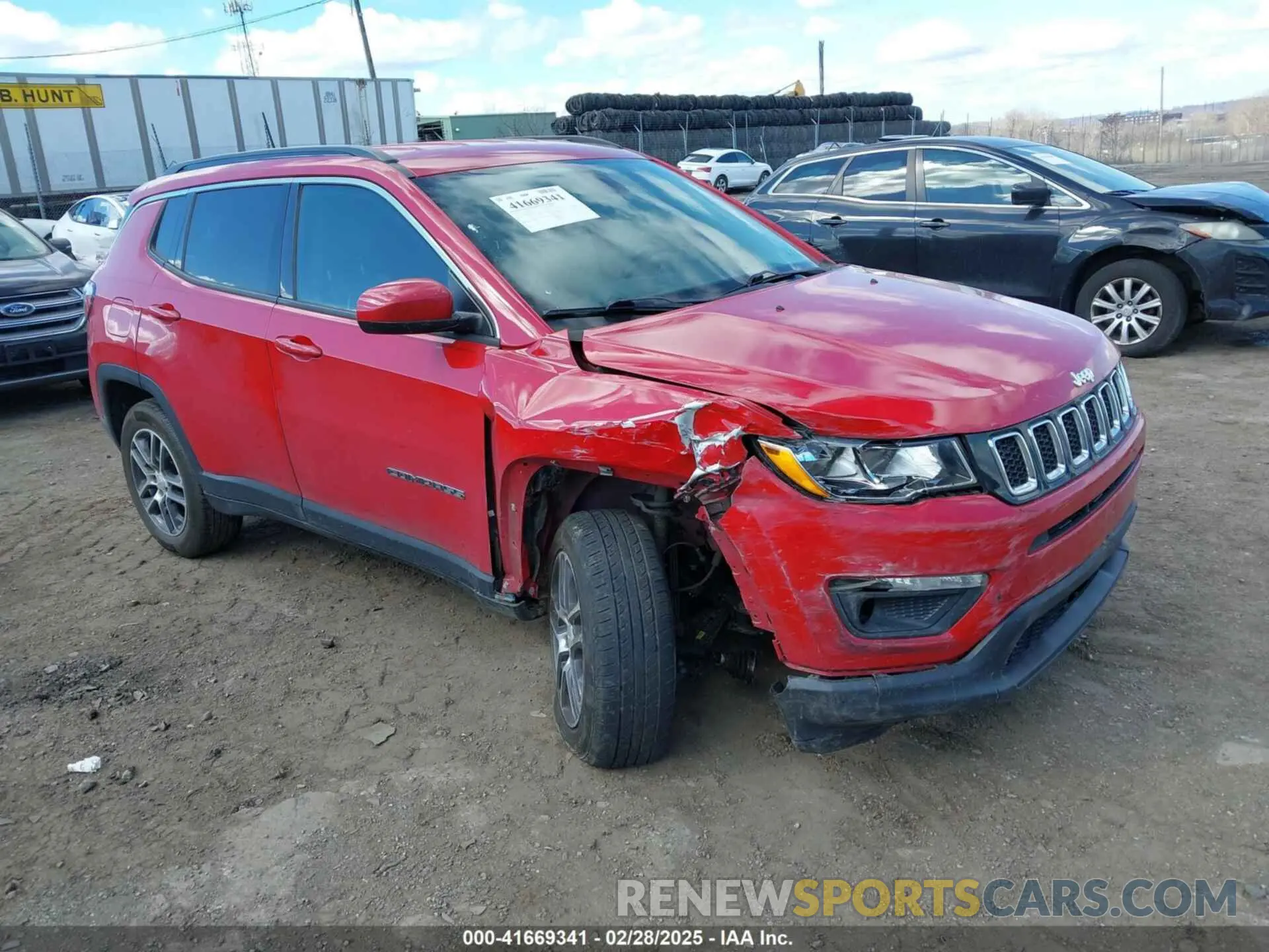 1 Фотография поврежденного автомобиля 3C4NJDBB7KT828772 JEEP COMPASS 2019