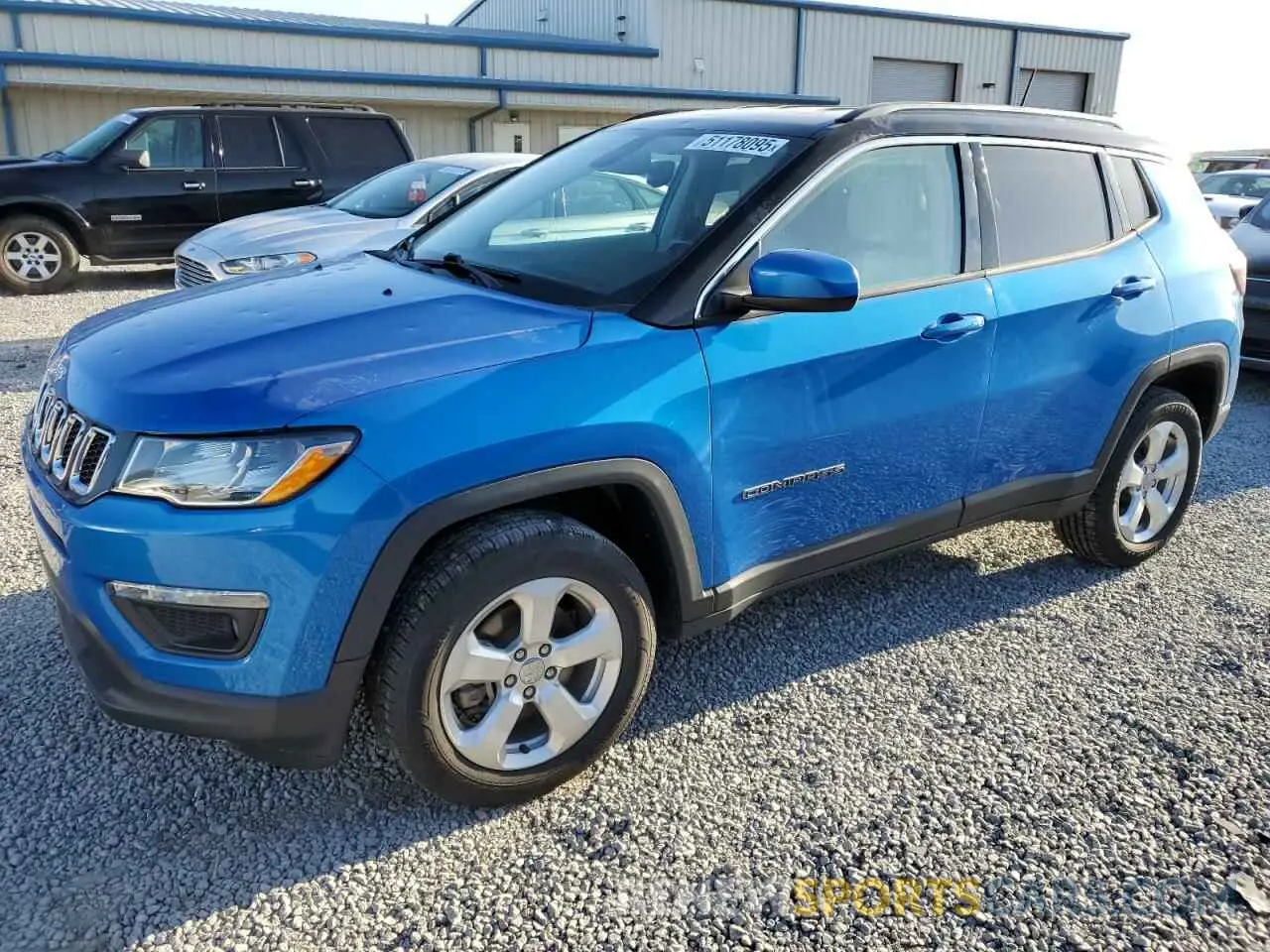 1 Photograph of a damaged car 3C4NJDBB8KT629097 JEEP COMPASS 2019