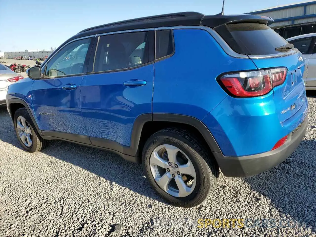 2 Photograph of a damaged car 3C4NJDBB8KT629097 JEEP COMPASS 2019