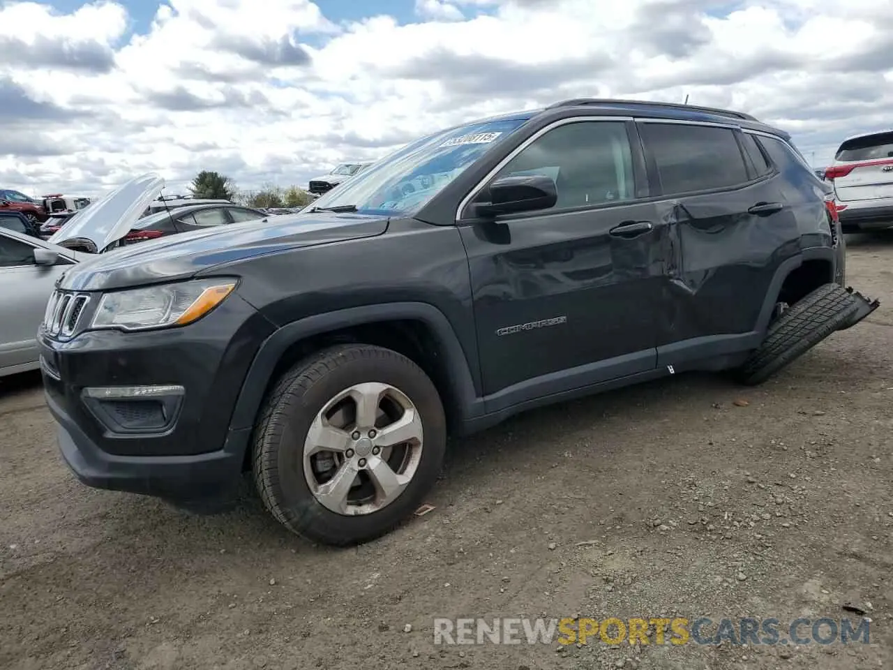 1 Photograph of a damaged car 3C4NJDBB8KT630248 JEEP COMPASS 2019