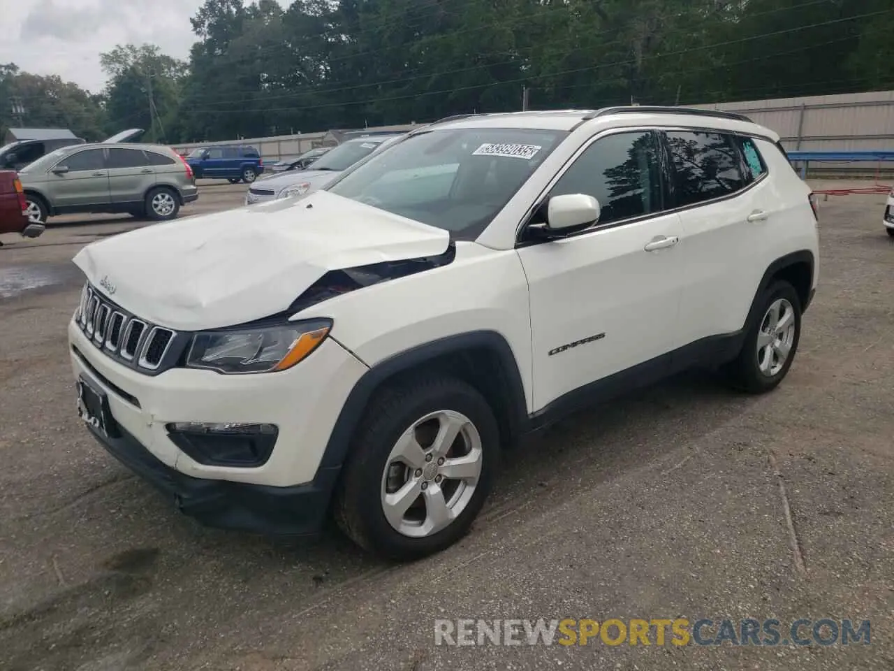 1 Photograph of a damaged car 3C4NJDBB8KT760837 JEEP COMPASS 2019