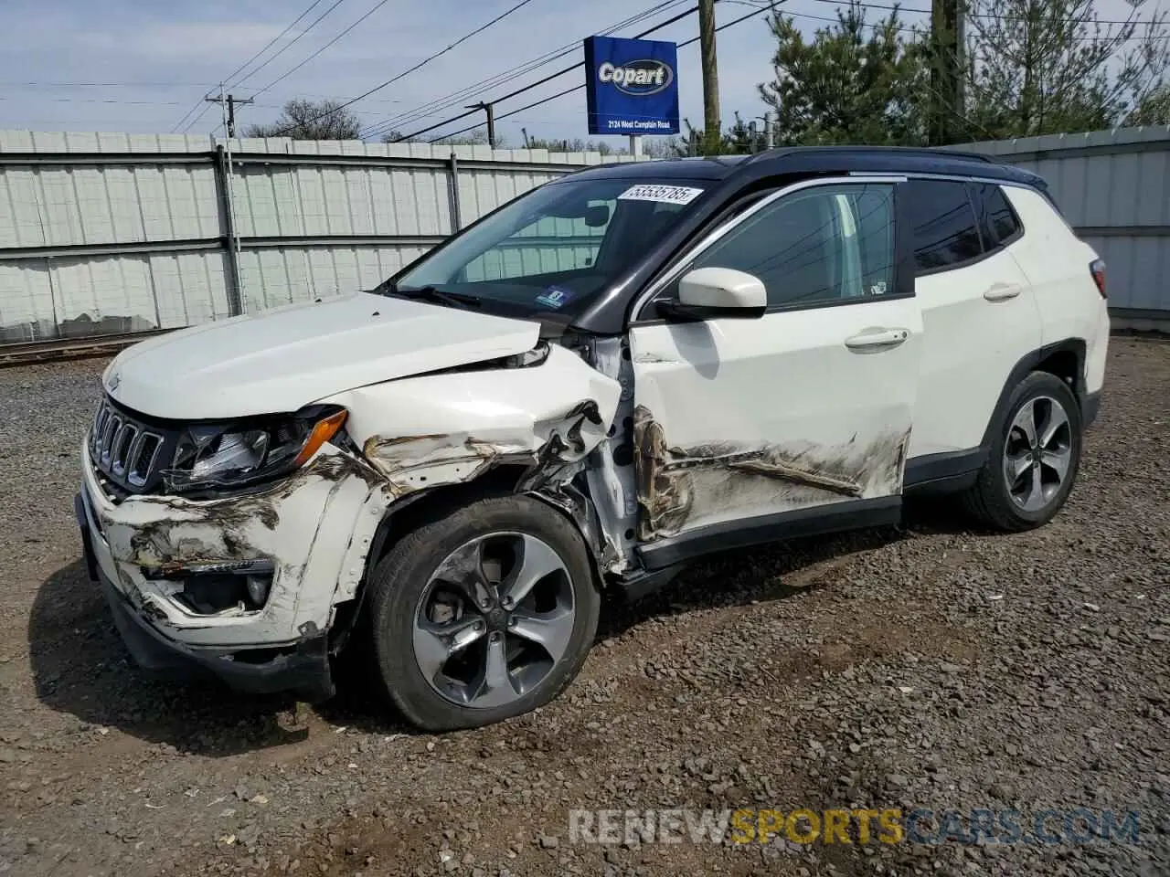 1 Photograph of a damaged car 3C4NJDBB9KT646152 JEEP COMPASS 2019