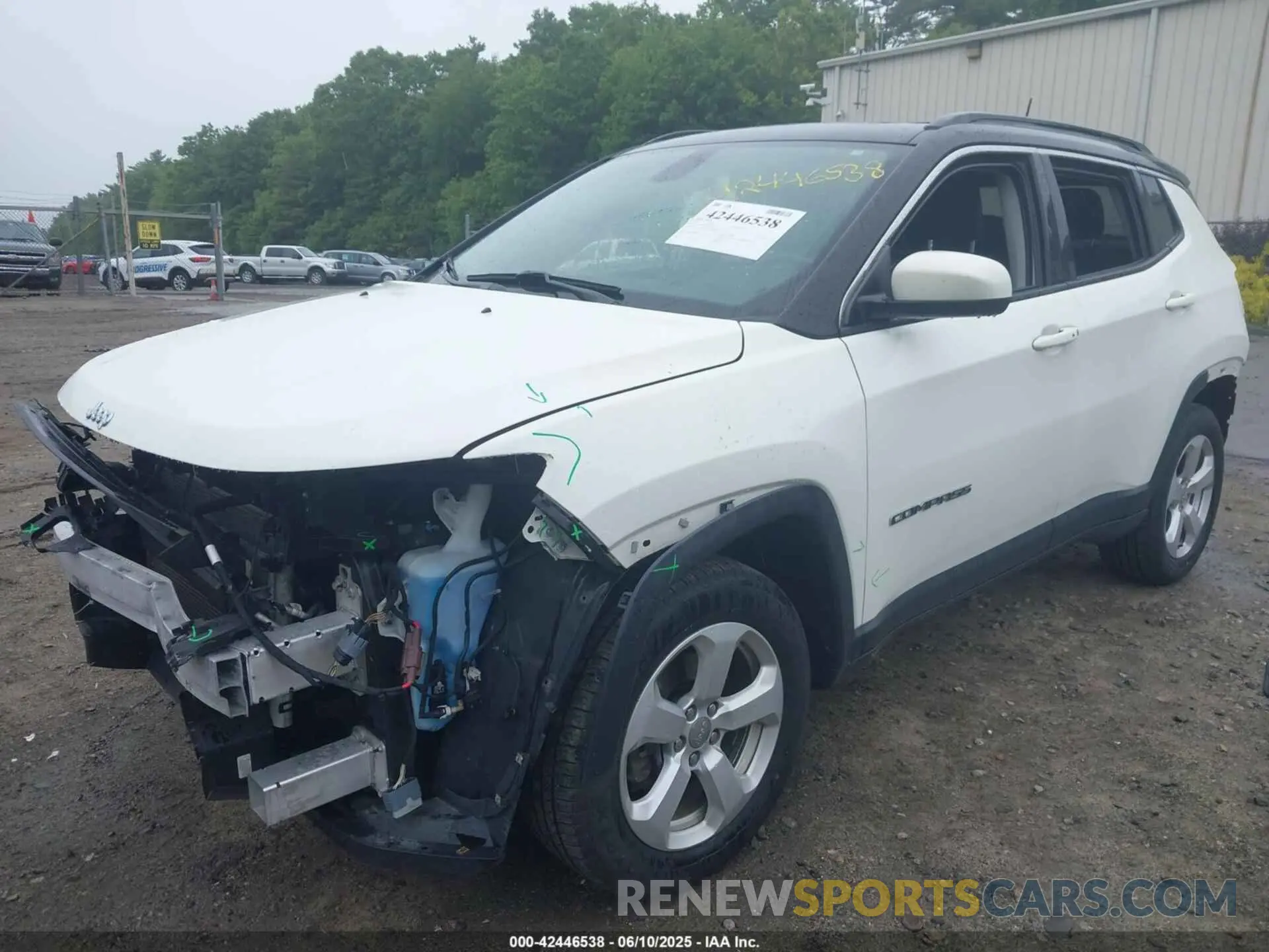 2 Photograph of a damaged car 3C4NJDBB9KT834332 JEEP COMPASS 2019