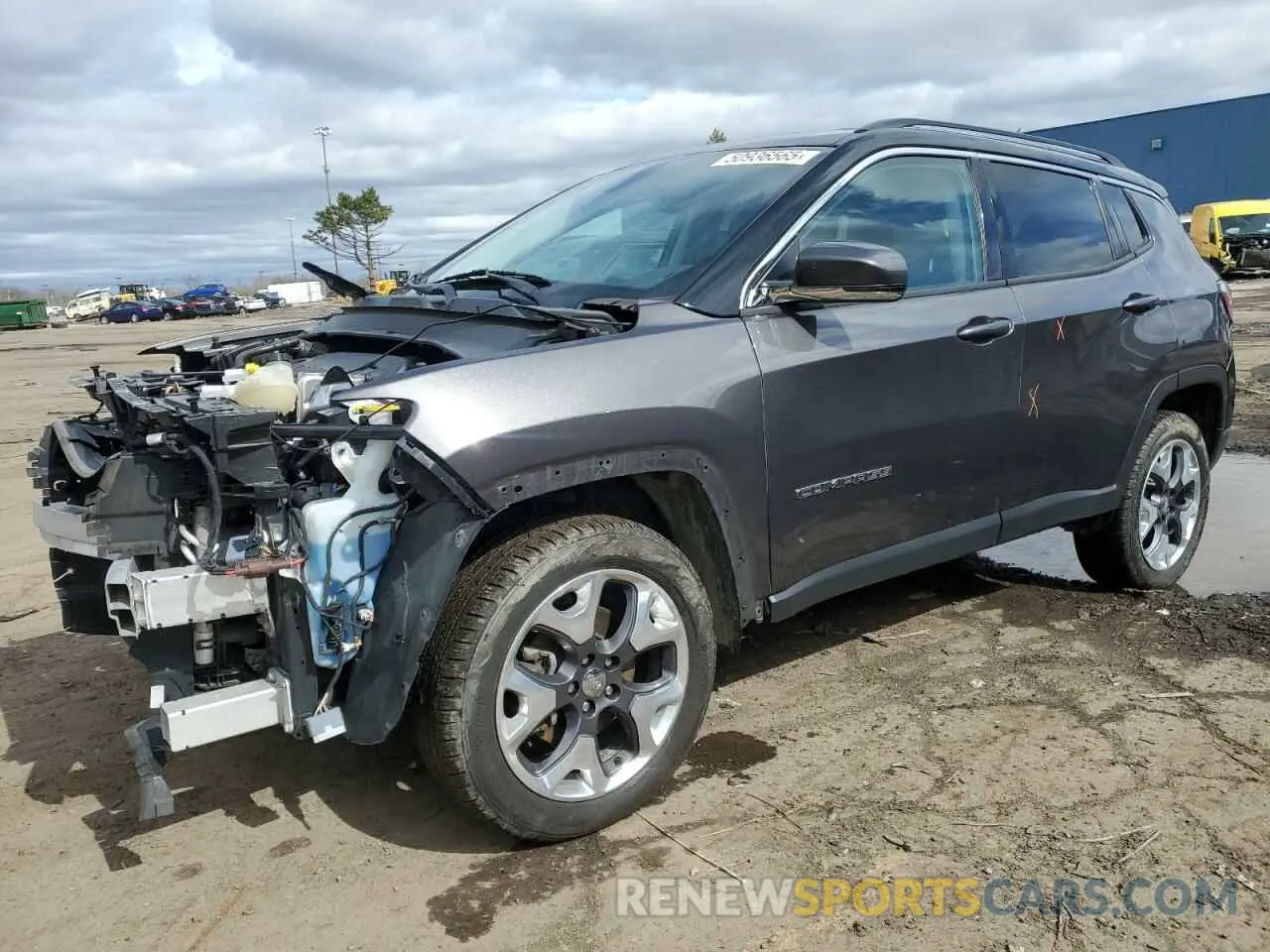 1 Photograph of a damaged car 3C4NJDCB1KT806250 JEEP COMPASS 2019