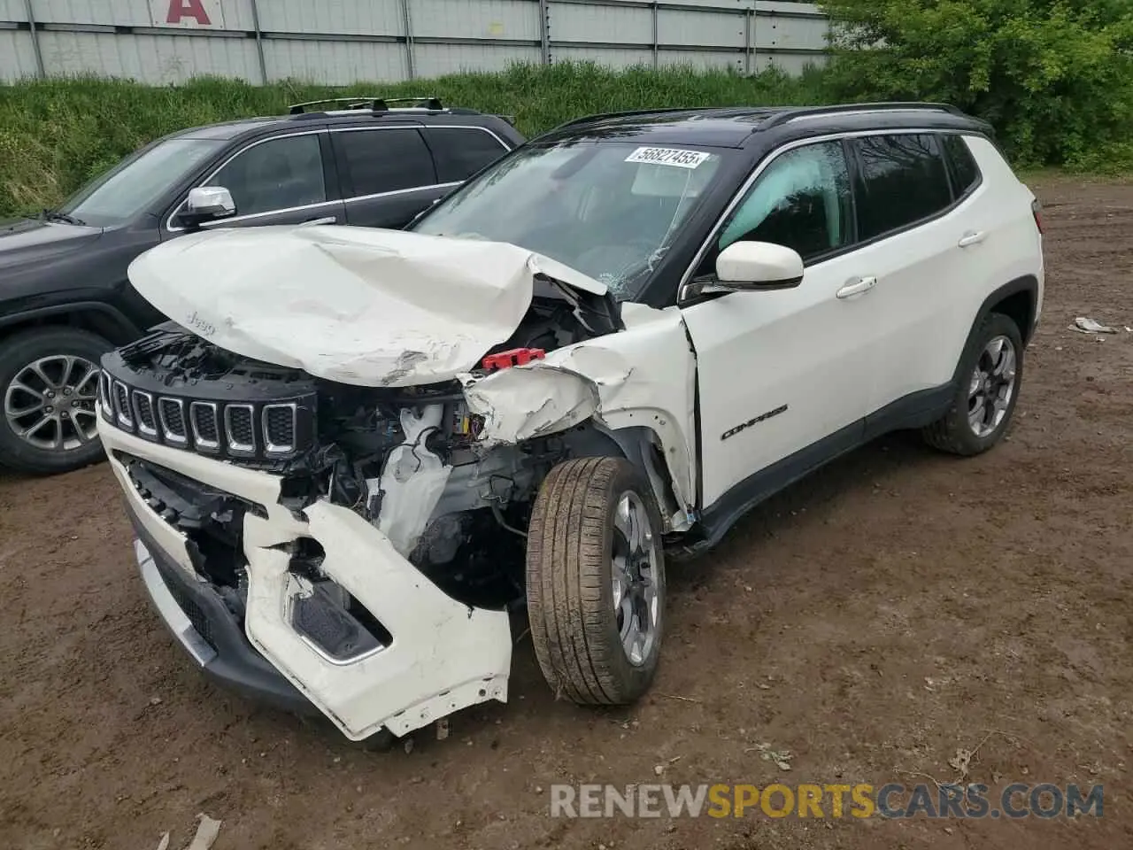 1 Photograph of a damaged car 3C4NJDCB1KT826322 JEEP COMPASS 2019