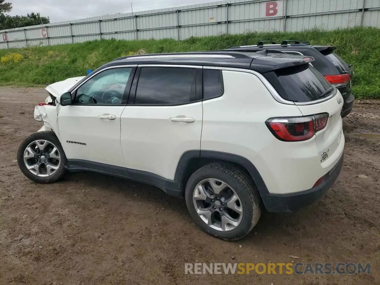 2 Photograph of a damaged car 3C4NJDCB1KT826322 JEEP COMPASS 2019
