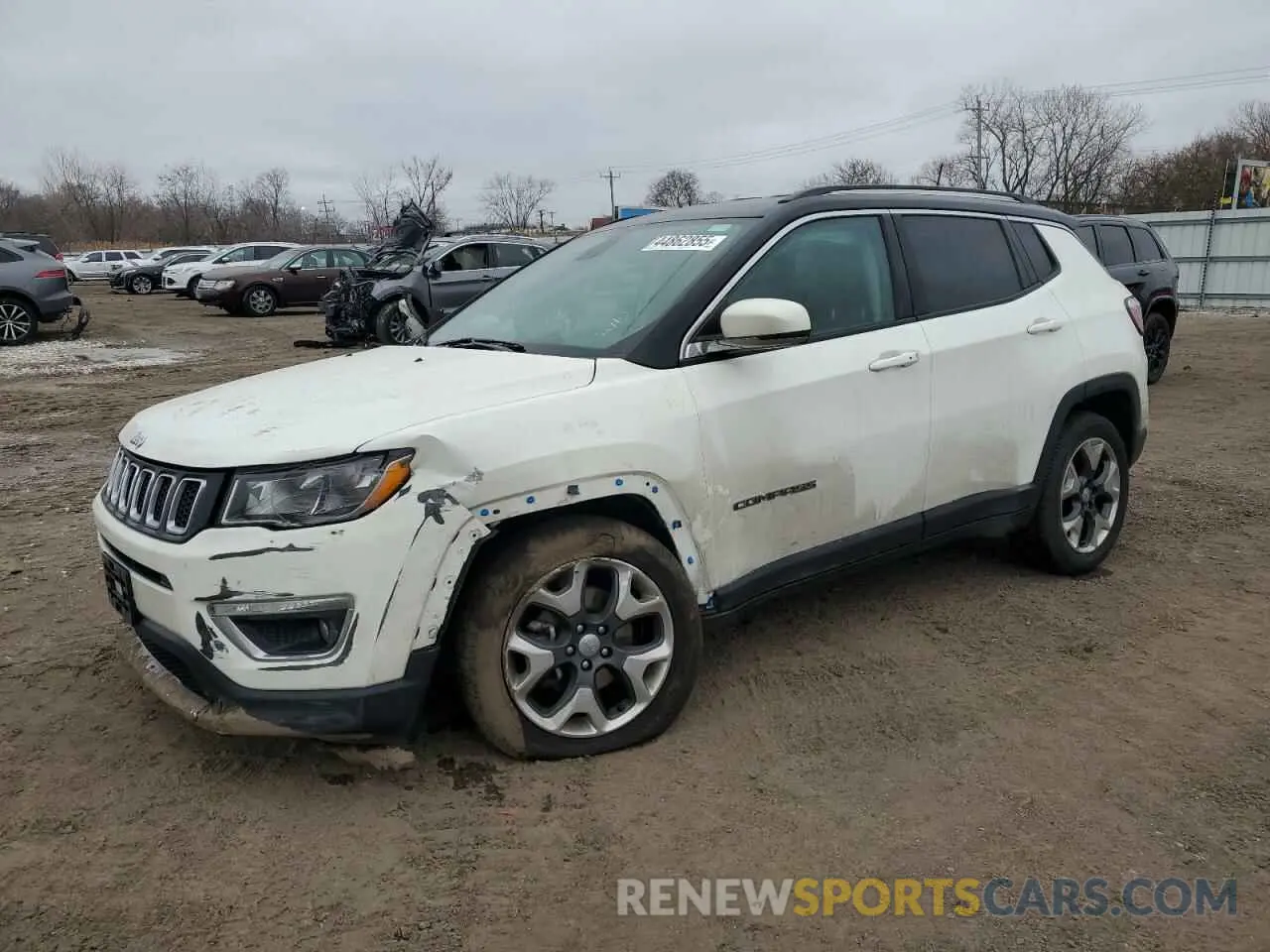 1 Photograph of a damaged car 3C4NJDCB2KT828290 JEEP COMPASS 2019