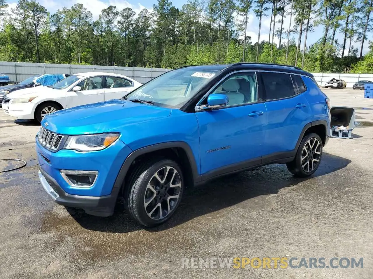 1 Photograph of a damaged car 3C4NJDCB3KT730837 JEEP COMPASS 2019